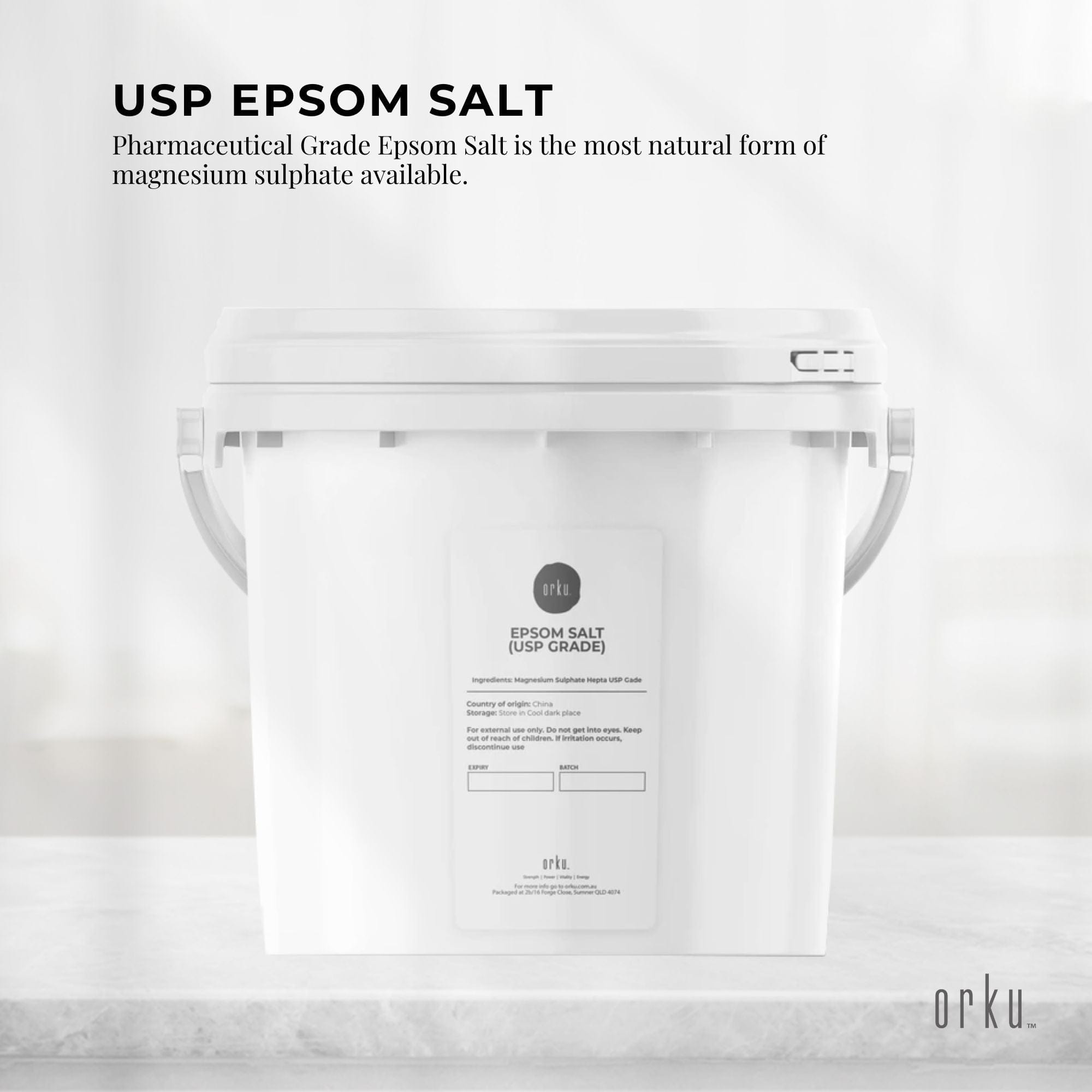 5kg USP Pharmaceutical Grade Epsom Salt - Pure Magnesium Sulfate Bath Soak for Muscle Relaxation, Foot Soak & Detox | Spa, Post-Workout Recovery & Home Wellness Use