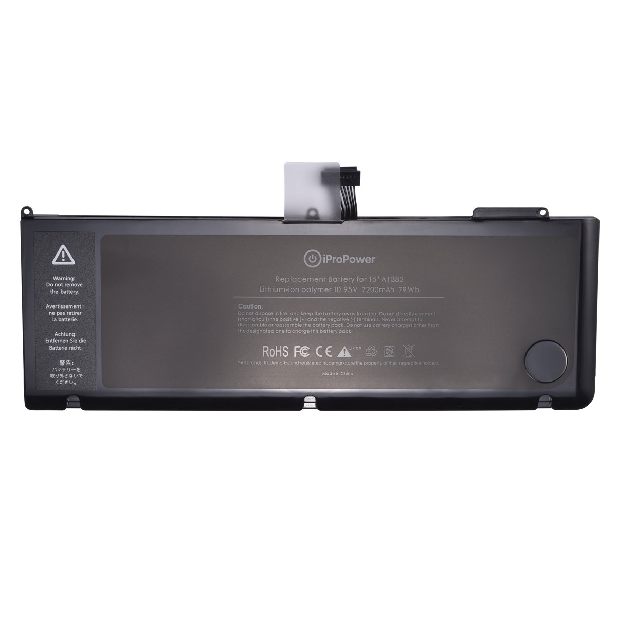 iProPower A1382 Replacement Battery for Apple MacBook Pro 15