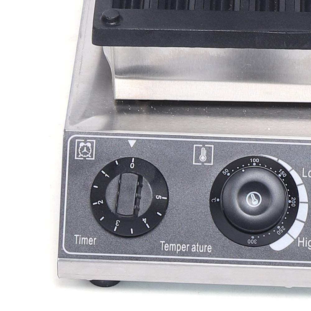 8PCS Commercial Electric Churro Maker Machine - 1500W Non-Stick Waffle Maker with Stainless Steel Body & Adjustable Temperature (50-300°C) - Perfect for Restaurants, Food Trucks, and Home Breakfast Cooking