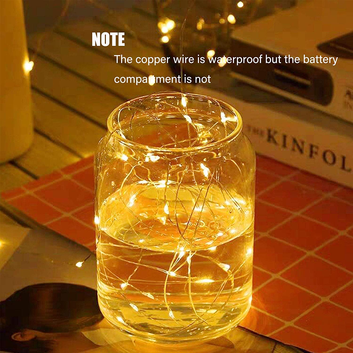 2 Pack Fairy String Lights Battery Operated 3M 30LED Copper Wire Firefly Lights - Warm White Starry Lights for DIY Wedding, Party, Jars, Home, Garden, Indoor & Outdoor Decor - Perfect for Bedroom, Patio, Christmas and Birthday Decorations