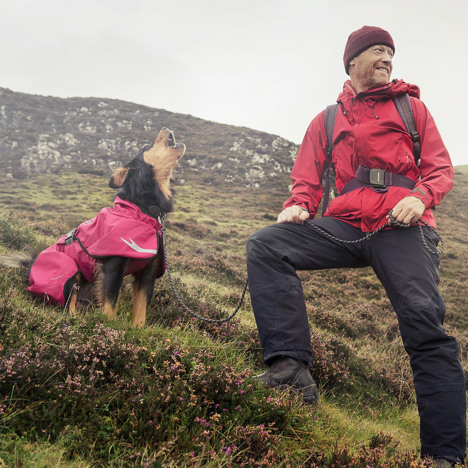 Hurtta Torrent Waterproof Dog Raincoat for Medium to Large Dogs - Raven Black, Size 28 Inch - Perfect for Outdoor Adventures & Wet Weather Protection