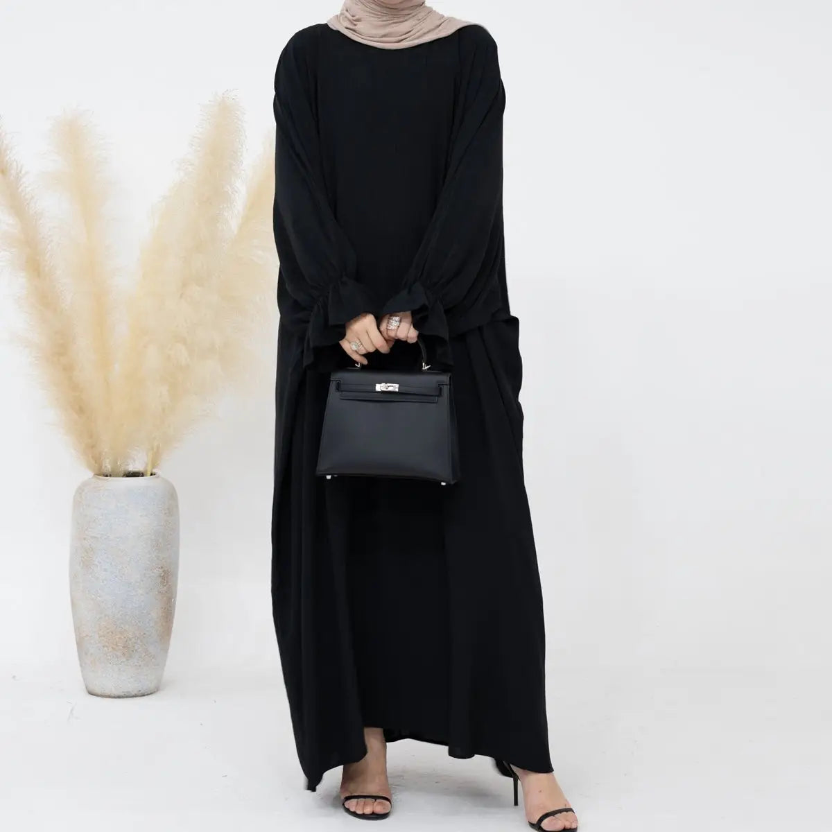 Modest Fashion Wrinkle-Resistant Abaya Dress for Women - Elegant Muslim Prayer Dress & Daily Wear