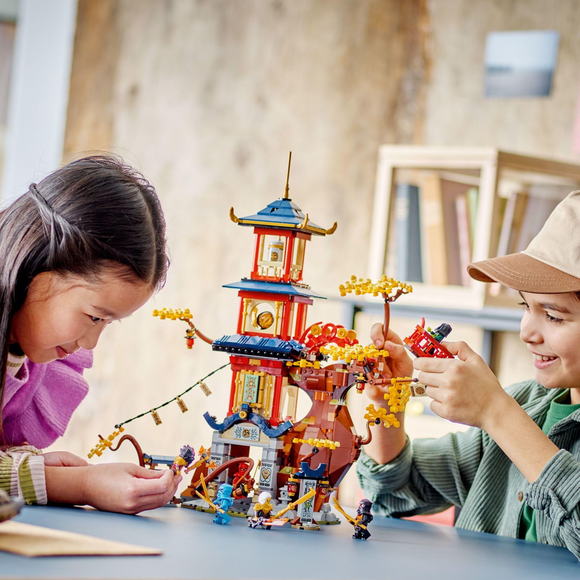 LEGO NINJAGO Temple of The Dragon Energy Cores 71795 Building Set - Ninja Temple Playset with 6 Minifigures (Cole, Kai, Nya) | Creative Construction Toy for Kids Ages 8+ | Perfect Gift for Ninjago Fans | Great for Imaginative Play and Action-Packed Adventures