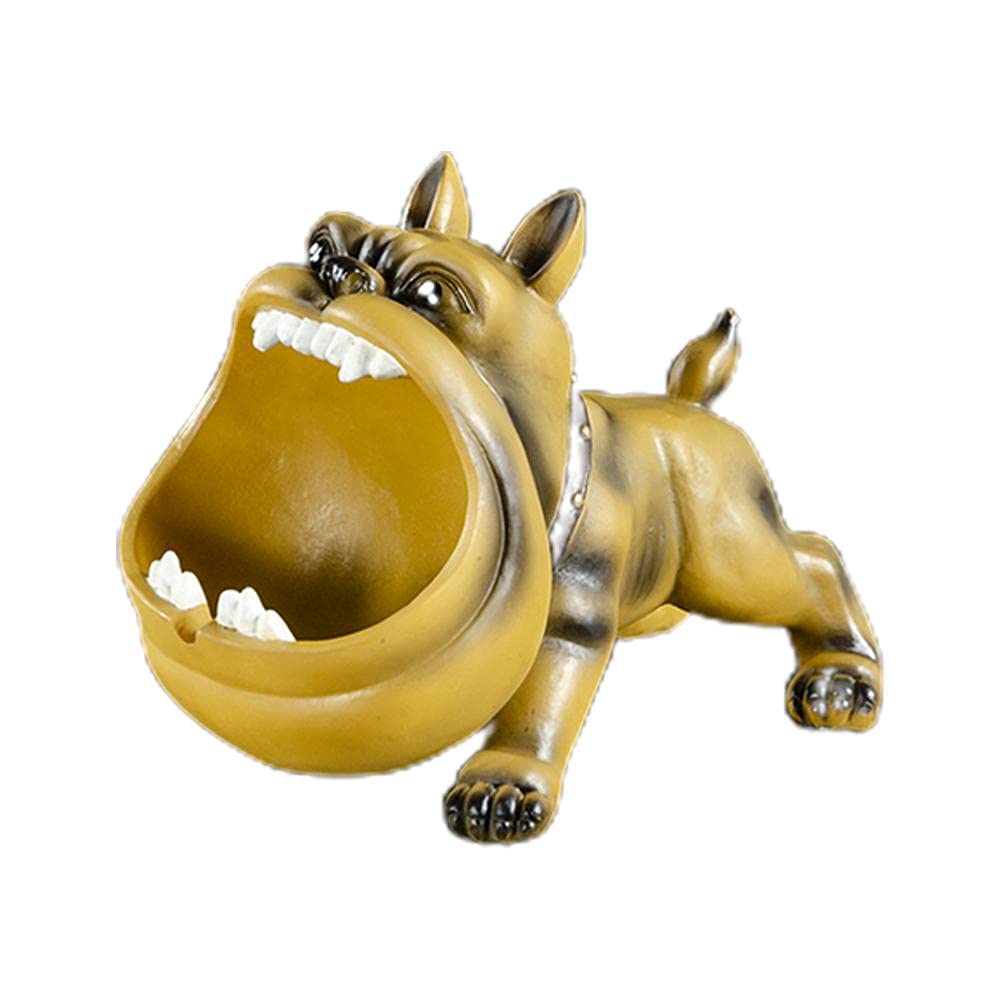 Dog Ashtray for Cigarettes - Resin Home Decor for Office & Porch