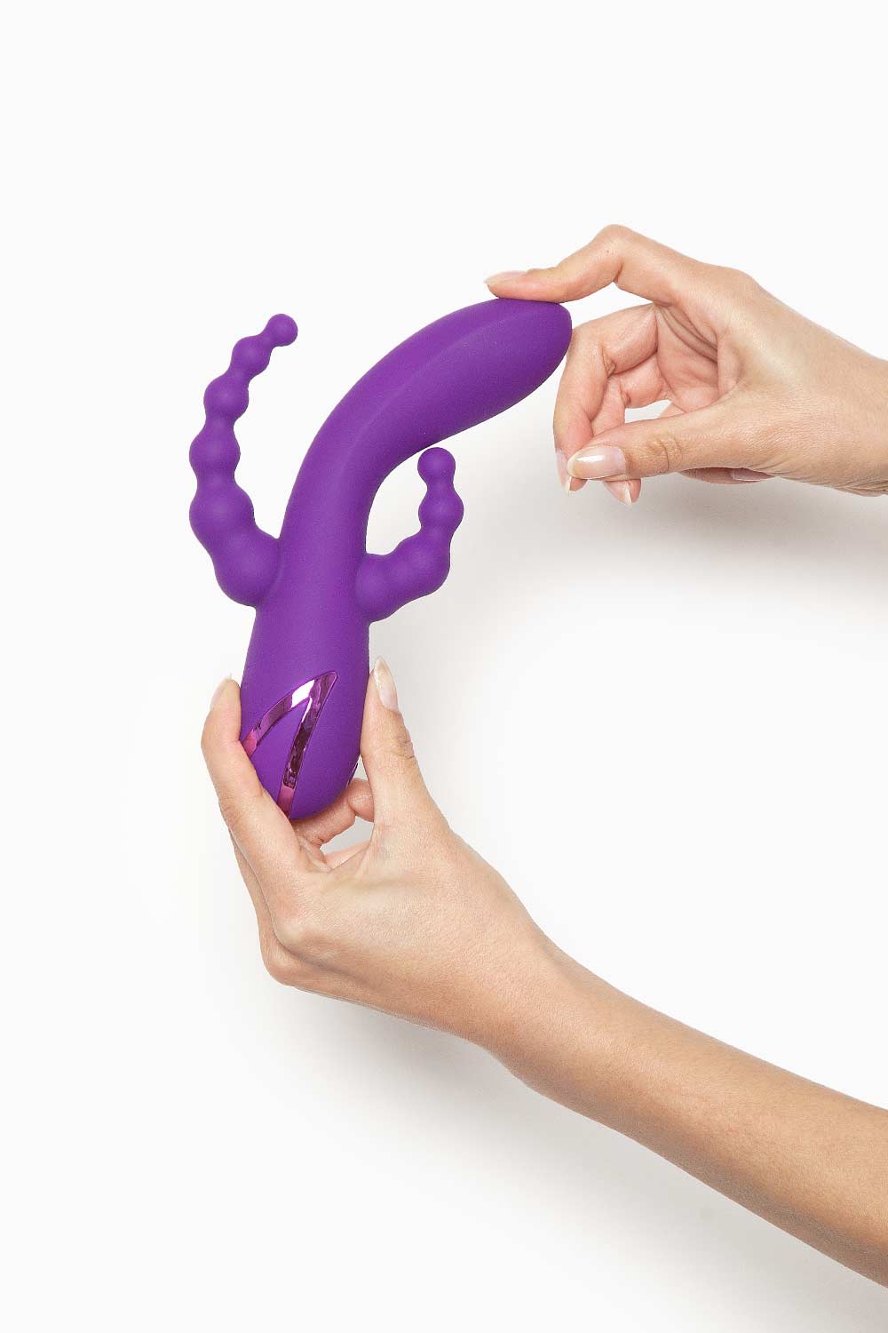 Triple Stimulation Vibrator for Women - Long Beach G-Spot & Clitoral Pleasure - Perfect for Couples Play & Solo Use