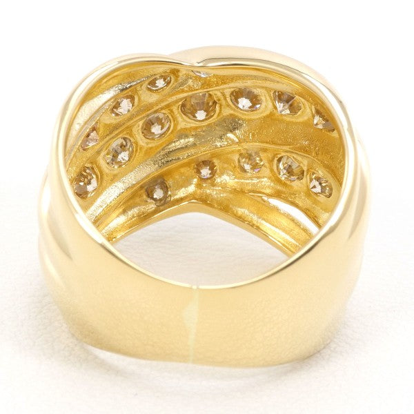 18K Yellow Gold Brown Diamond Ring for Women - Elegant & Unique Engagement, Wedding, Anniversary Jewelry Gift - Perfect for Special Occasions & Everyday Wear