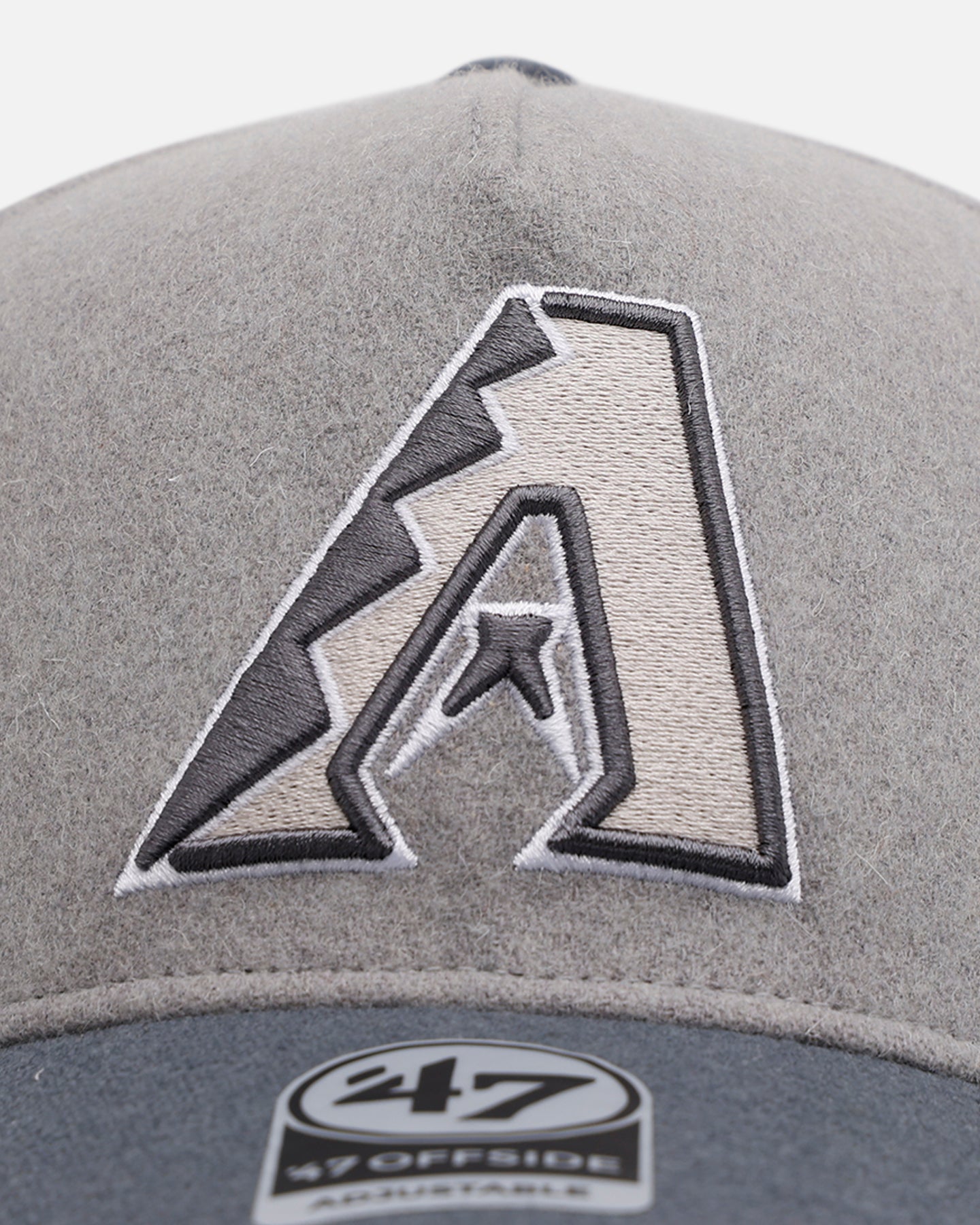 47 Brand Arizona Diamondbacks 'Shades Of Gray' Snapback Hat - Adjustable 47 Offside Cement Baseball Cap for Men & Women - Perfect for Game Day, Sports Events & Streetwear Fashion