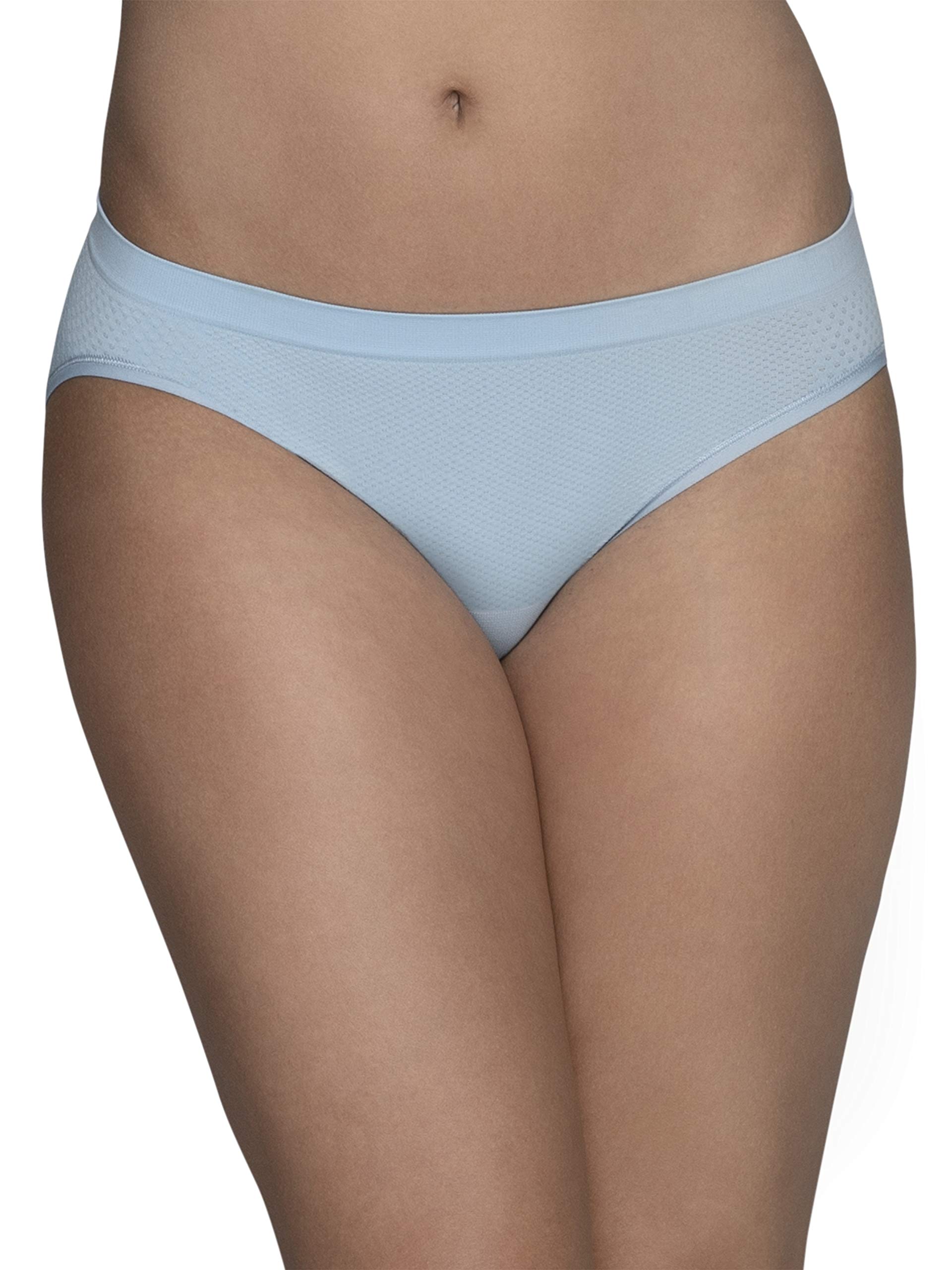 Fruit of the Loom Women's Breathable Seamless Underwear - Soft Comfortable Panties for Everyday Wear, Workout & Yoga - 5-Pack Cotton Underwear Set