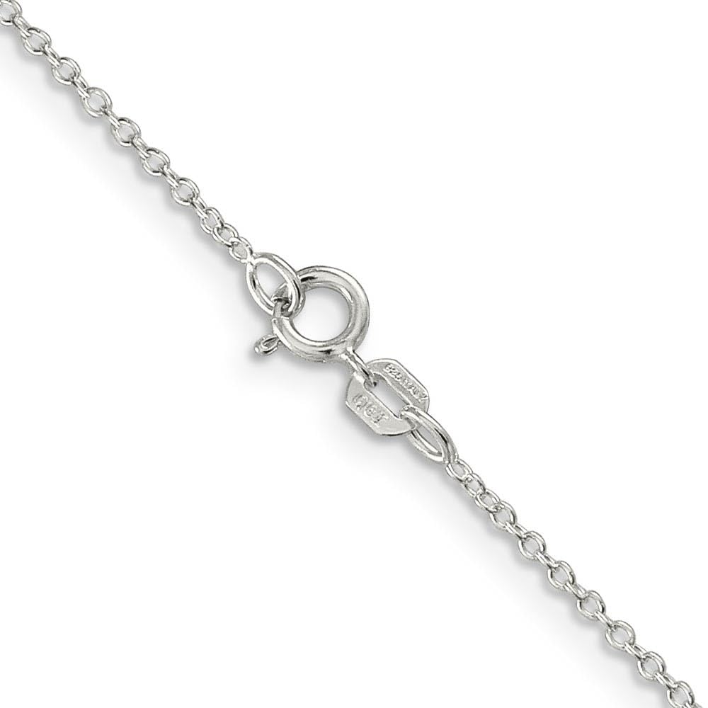 Sterling Silver Cable Chain Necklace 1.1mm - Elegant Jewelry for Daily Wear