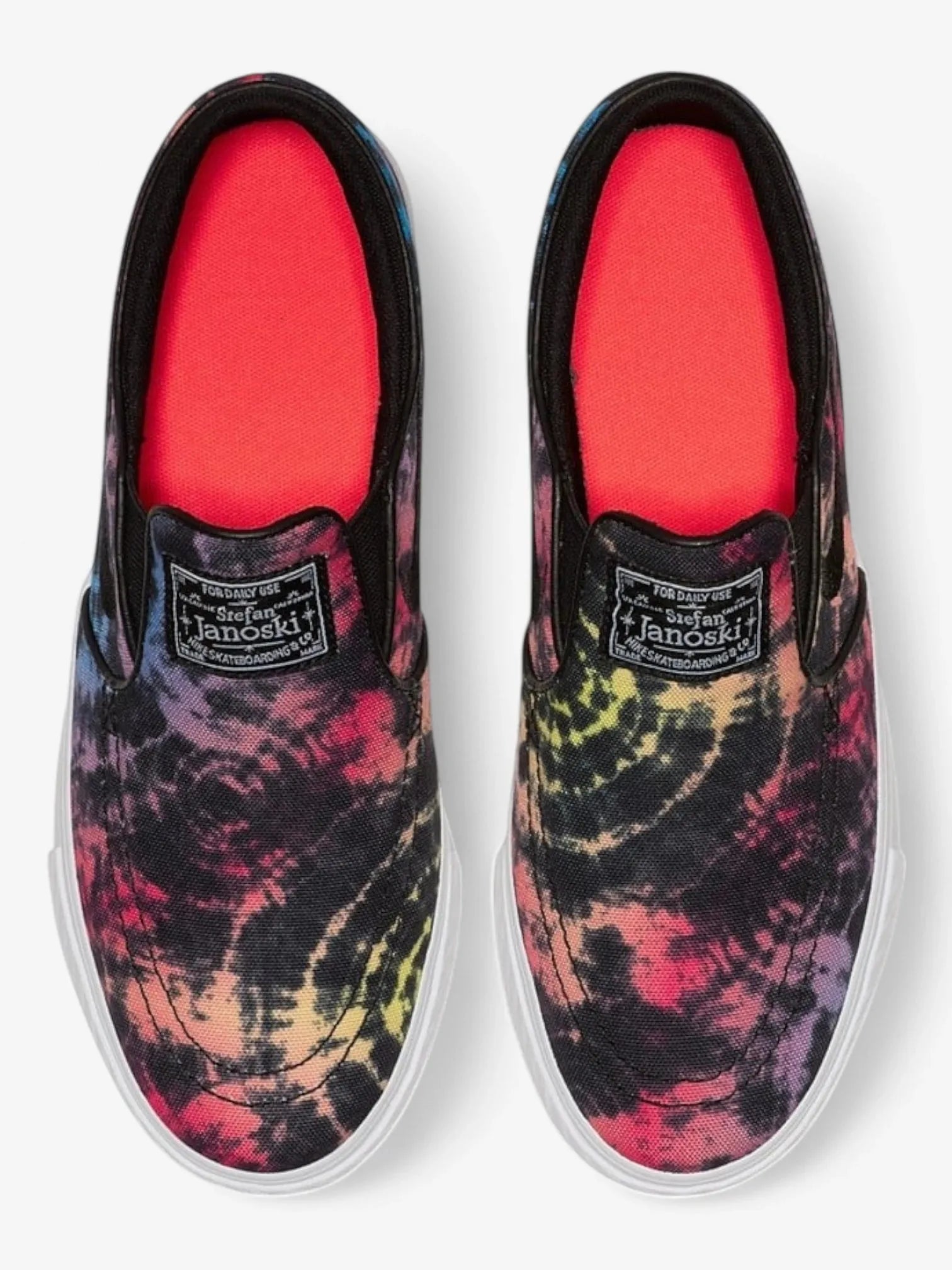 Nike Stefan Janoski Slip-On Skate Shoes for Men - Black Batik Print | Comfortable & Durable Sneakers for Skateboarding, Casual Wear & Street Fashion
