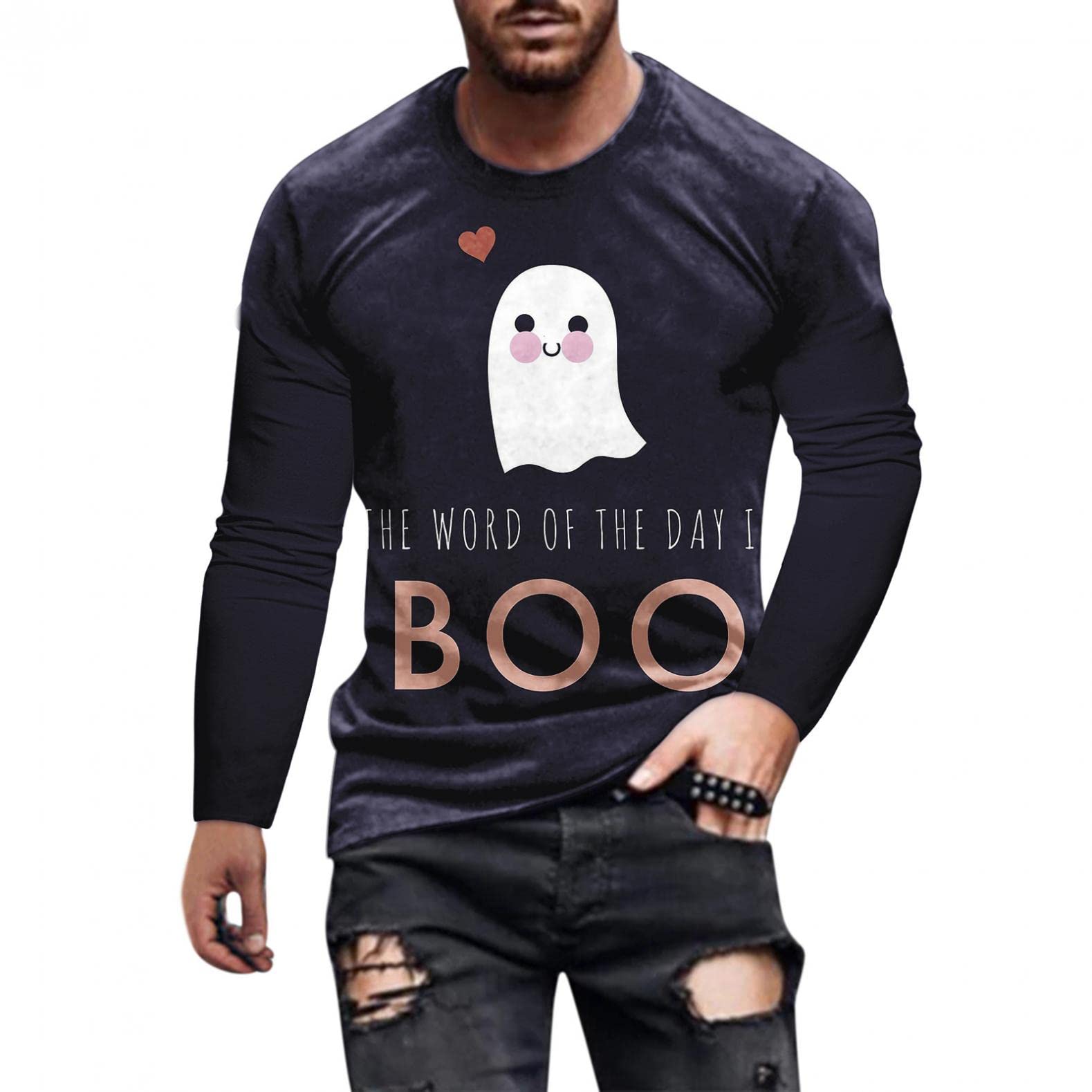 WOCACHI Men's Long Sleeve T-Shirt with Jesus Cross & Lion Print - Athletic Workout Tee for Streetwear, Autumn Fashion & Christian Faith Apparel - Perfect for Gym, Casual Wear & Religious Events