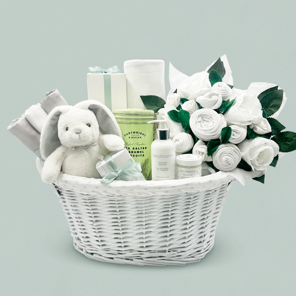 Premium Baby Gift Basket for New Parents - Neutral Gender Baby Shower & Newborn Welcome Gift Set - Perfect for Baby Showers, Birthdays & Special Celebrations