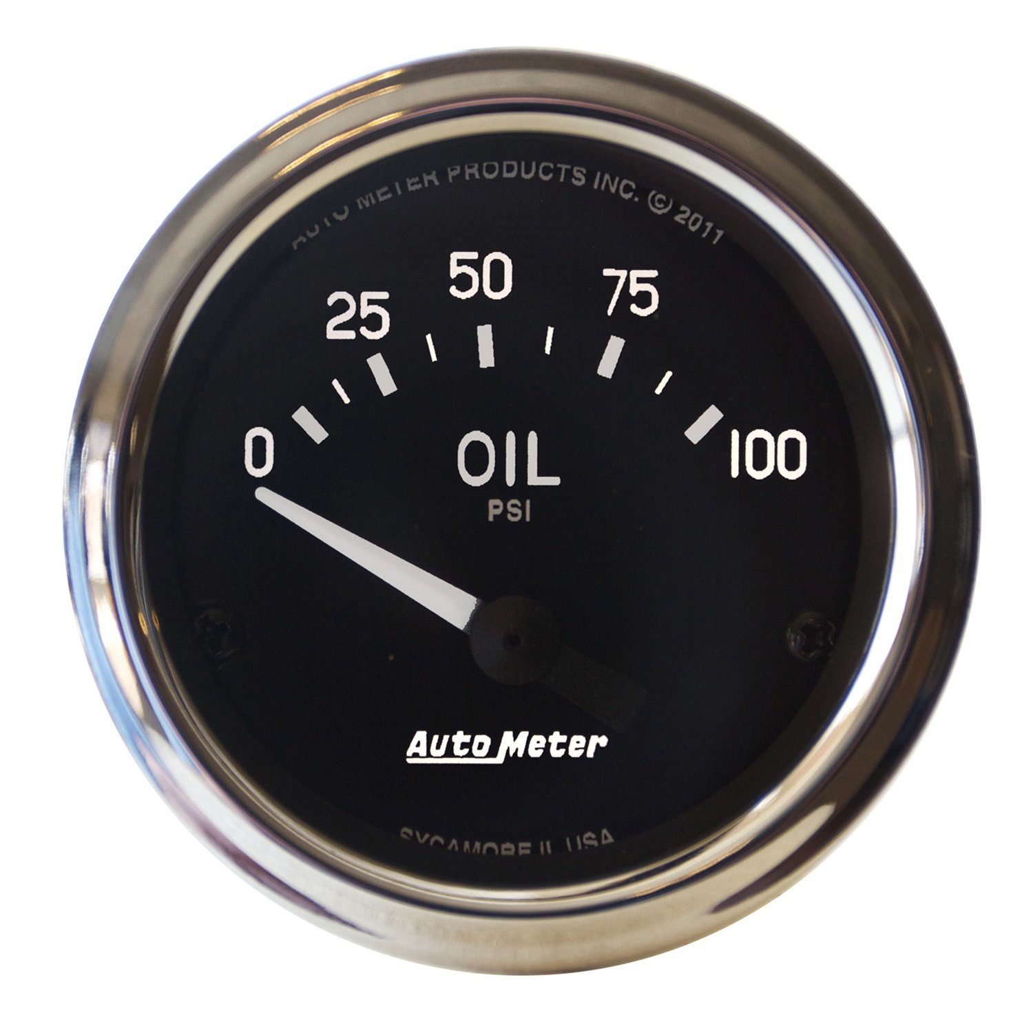 Auto Meter 201014 Cobra Electric Oil Pressure Gauge - 2.3125 Inch Diameter - High Accuracy Digital Gauge for Car, Truck & Motorcycle Engine Monitoring