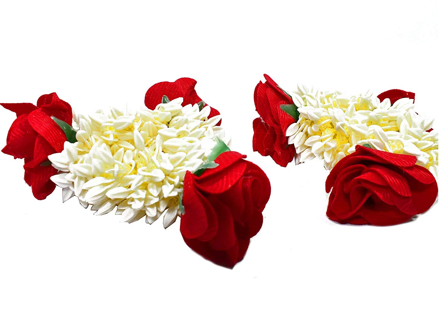 **GuruEmbellish Juda Hair Accessories – Floral Gajra Flower Bun Rubber Band for Girls, Bridal & Women | Perfect for Weddings, Parties & Special Occasions**