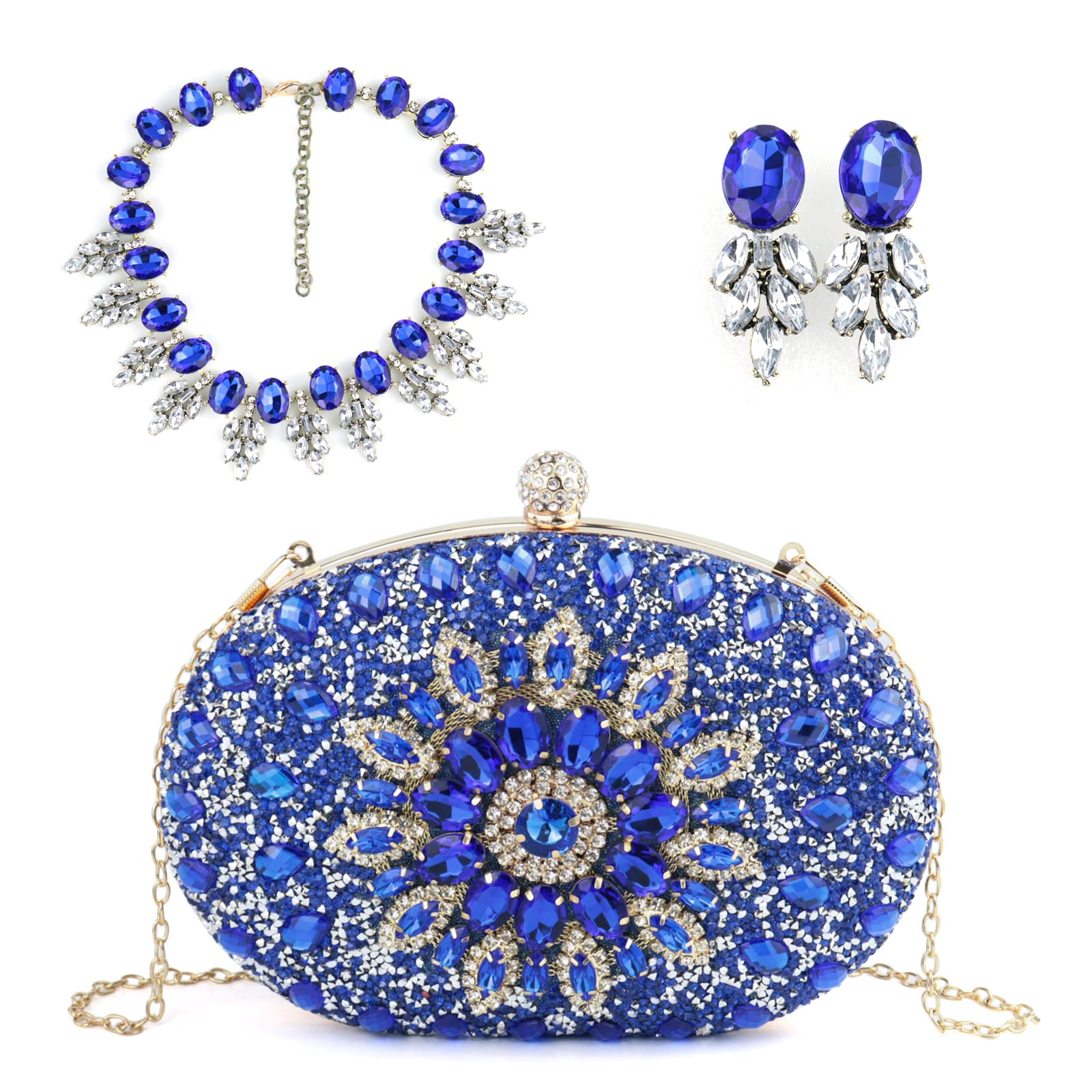 Sparkling Rhinestone Clutch Purse for Women - Elegant Crystal Evening Bag with Jeweled Bling for Parties, Weddings & Special Events | Glitter Diamond Clutch Perfect for Prom, Gala & Night Out