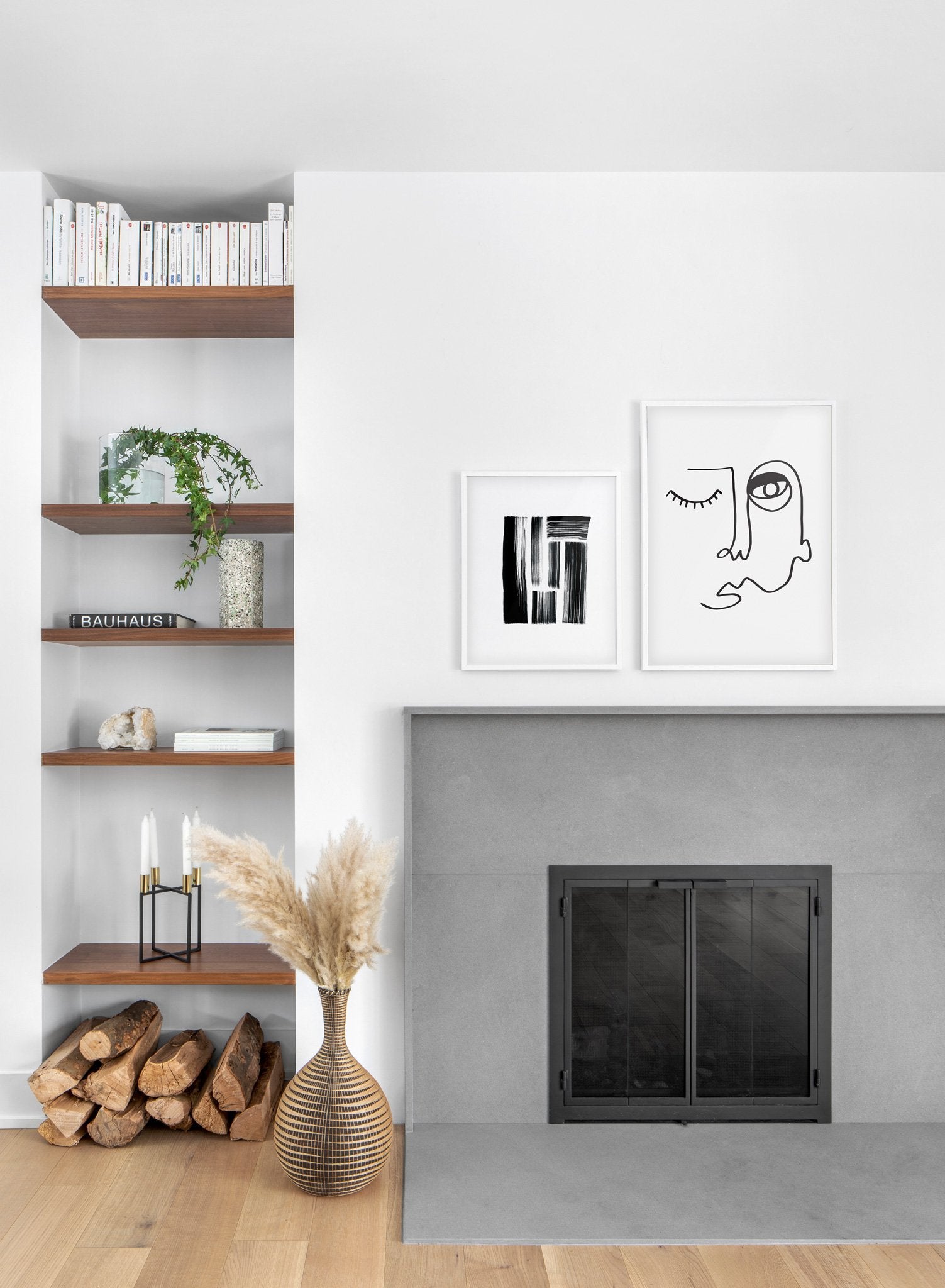 Stylish Modern Face Poster - Trendy Home & Office Wall Decor for Living Room, Bedroom, or Workspace