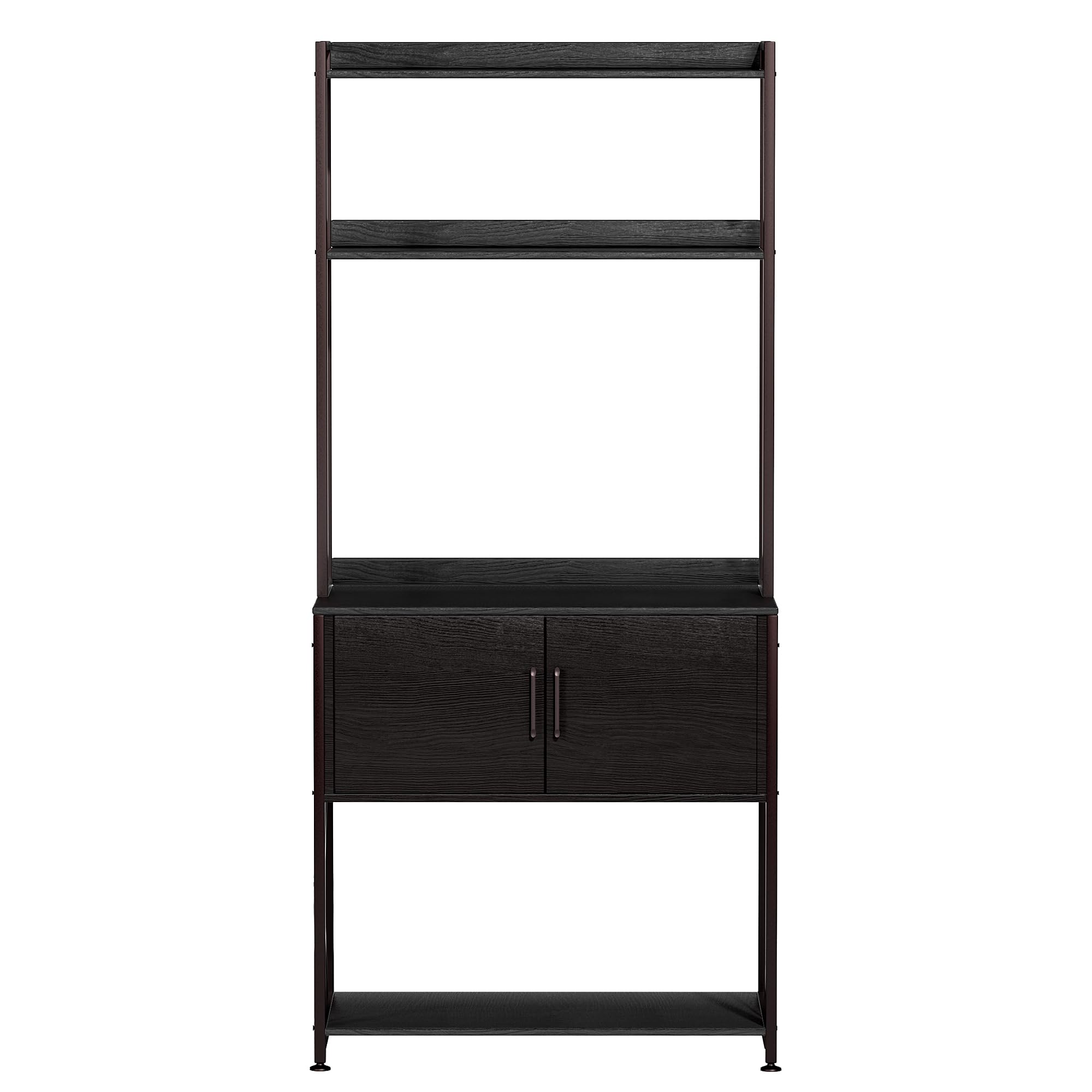 20-29 Gallon Fish Tank Stand with 2 Shelves & Storage Cabinet - Heavy Duty Metal Aquarium Stand (32.28