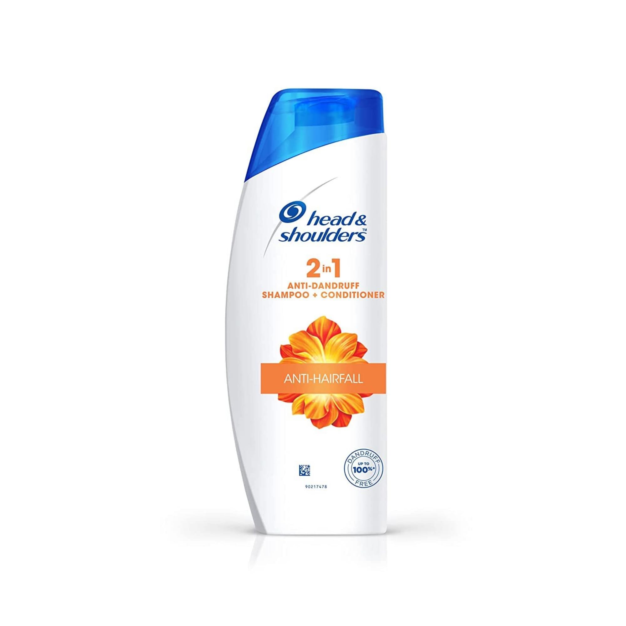 Head & Shoulders 2-in-1 Anti Hair Loss & Dandruff Shampoo + Conditioner with Almond Milk (180ml) - For Women & Men - Daily Hair Care for Stronger, Healthier Hair - Perfect for Home, Travel & Gym Use