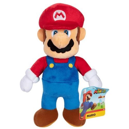 Official Jakks Super Mario 9 Inch Plush Toy - Soft Stuffed Collectible Figure for Kids & Adults - Perfect for Birthday Gifts, Room Decor, and Nintendo Fans Collection