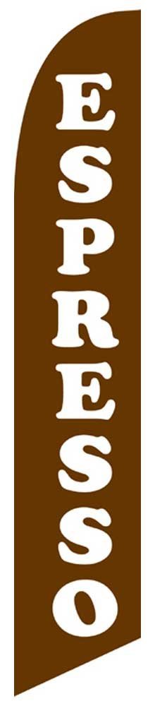 NEOPlex 12-Foot WINDLESS Swooper Feather Flag - Vibrant Espresso Color for Outdoor Advertising, Car Dealerships & Events | Durable Polyester Fabric | Flag Only