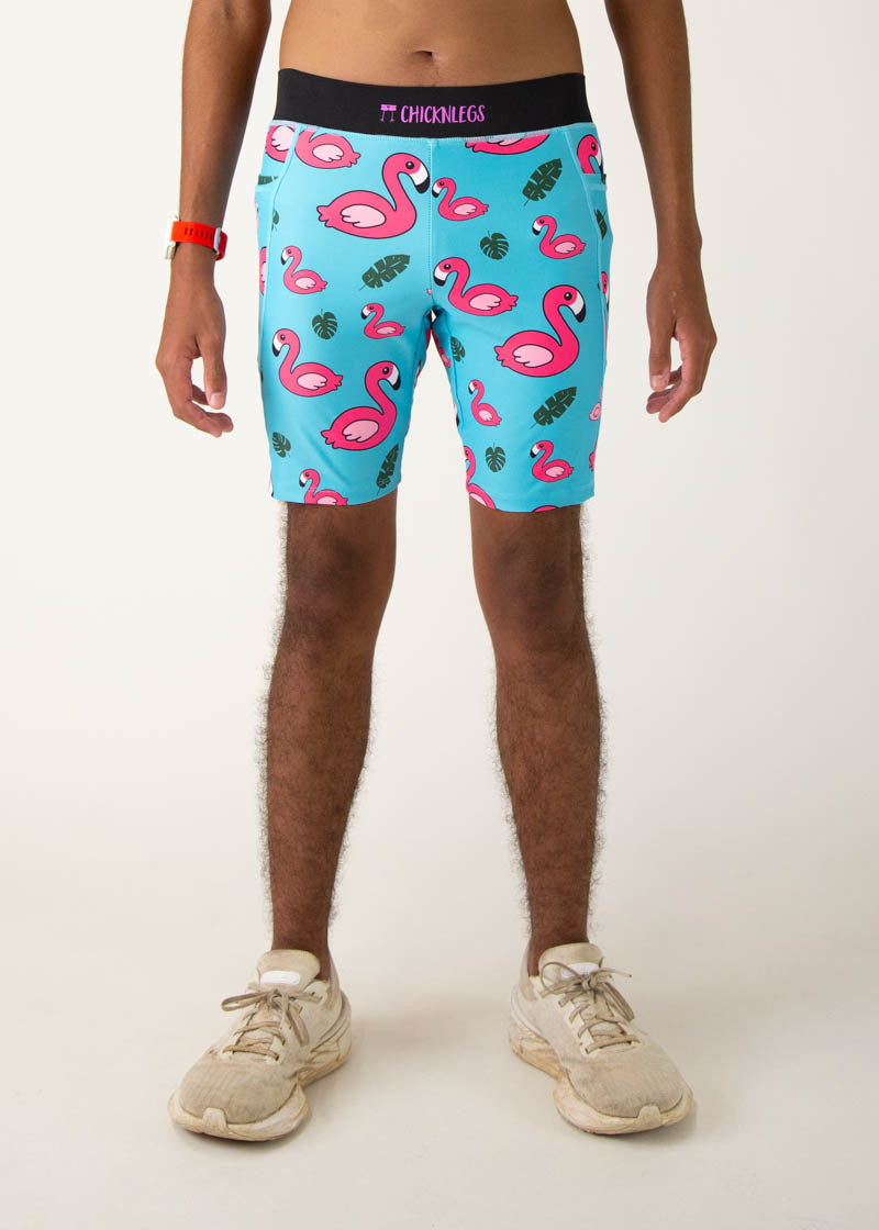 Men's Blue Flamingo Print 8