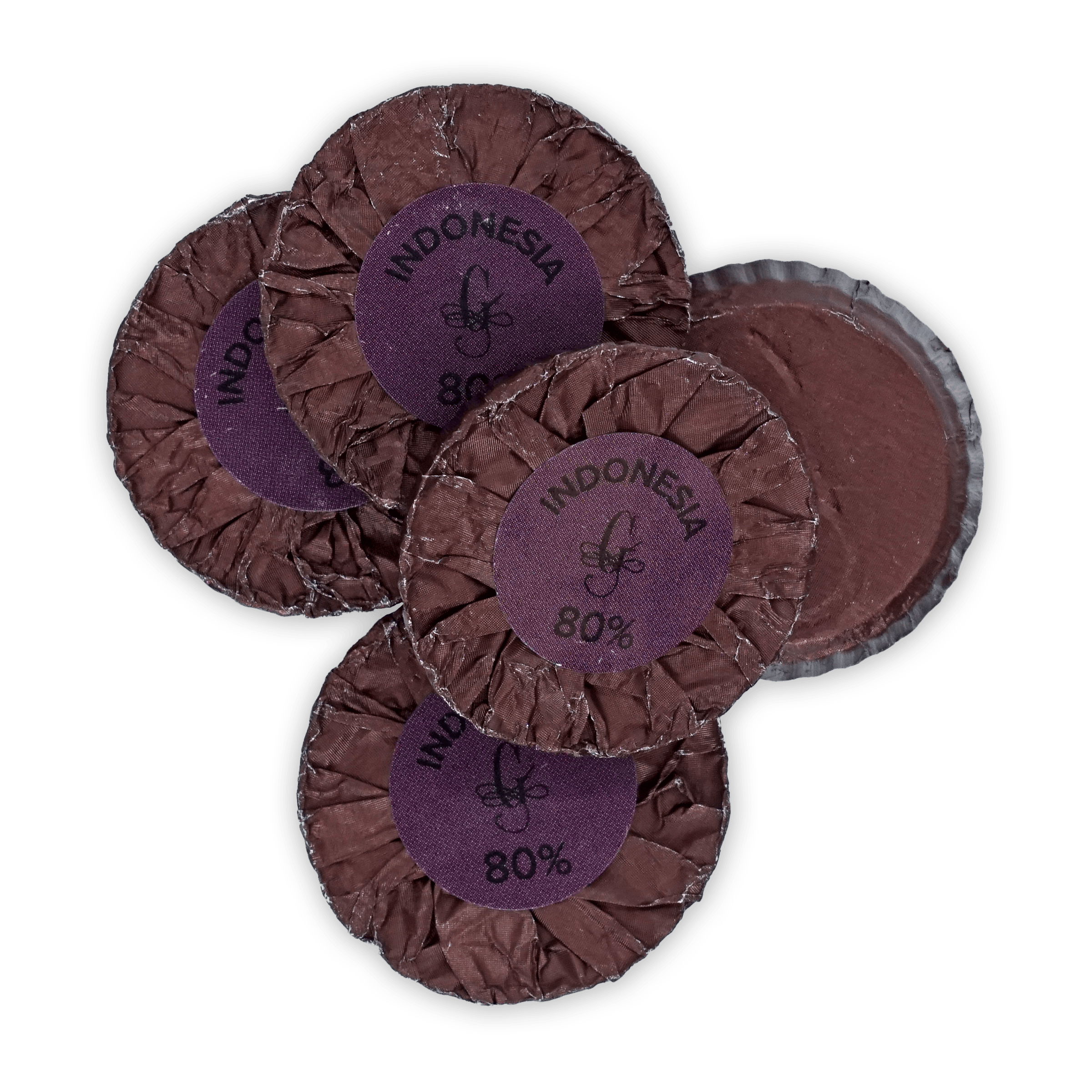 Guido Gobino Premium 80% Dark Chocolate Disks - 25 Pieces - Indonesian Cocoa - Perfect for Baking, Gifts & Gourmet Desserts