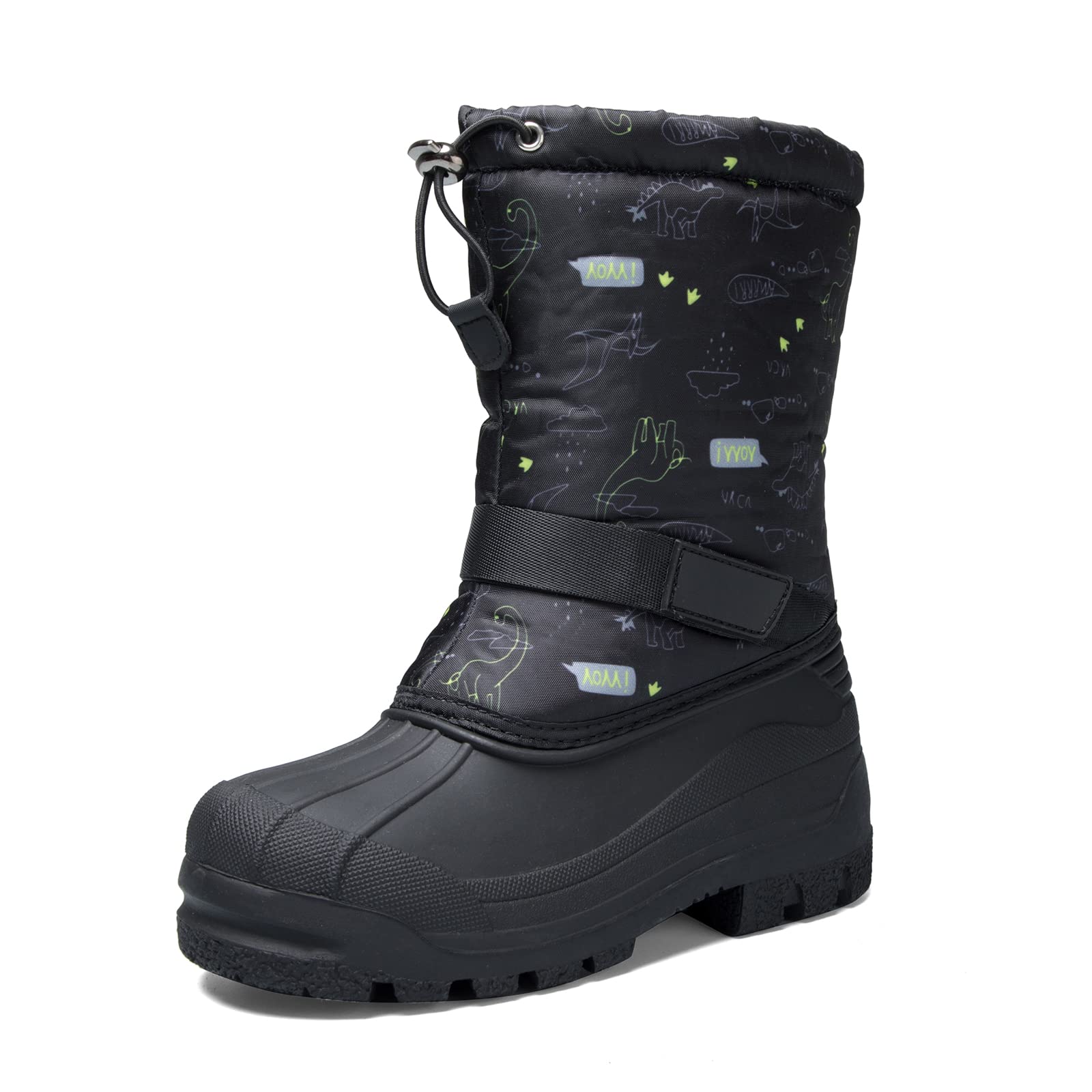 K KomForme Snow Boots for Boys & Girls - Waterproof Winter Boots with Slip-Resistant Sole | Warm & Cozy for Toddler, Little Kid & Big Kid | Perfect for Snow Play, Sledding & Outdoor Winter Activities