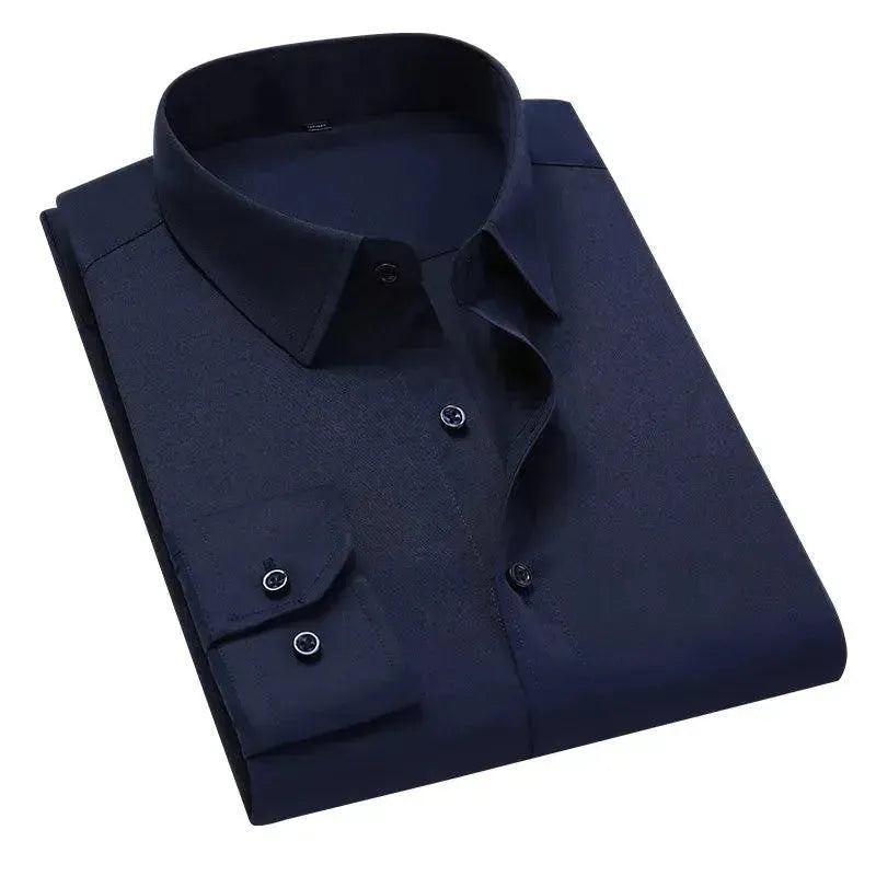 Slim Fit Formal Dress Shirt for Men - Classic White Business Shirt - Perfect for Office, Interviews & Special Occasions