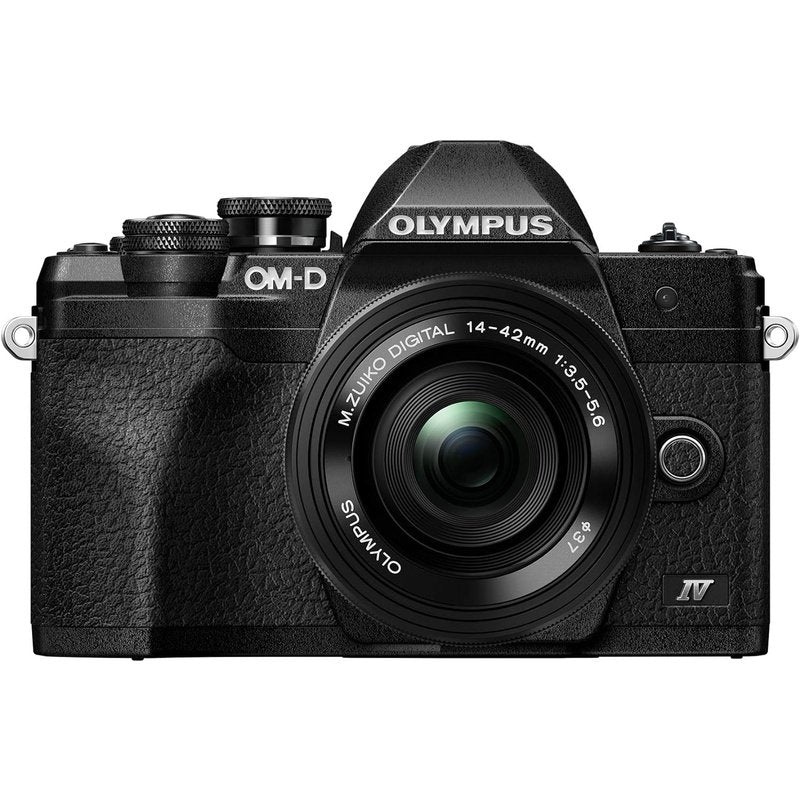 Olympus OM-D E-M10 Mark IV Mirrorless Camera with 14-42mm Lens - 4K Video, 20MP Micro Four Thirds System, 5-Axis Stabilization - Perfect for Travel, Vlogging & Street Photography