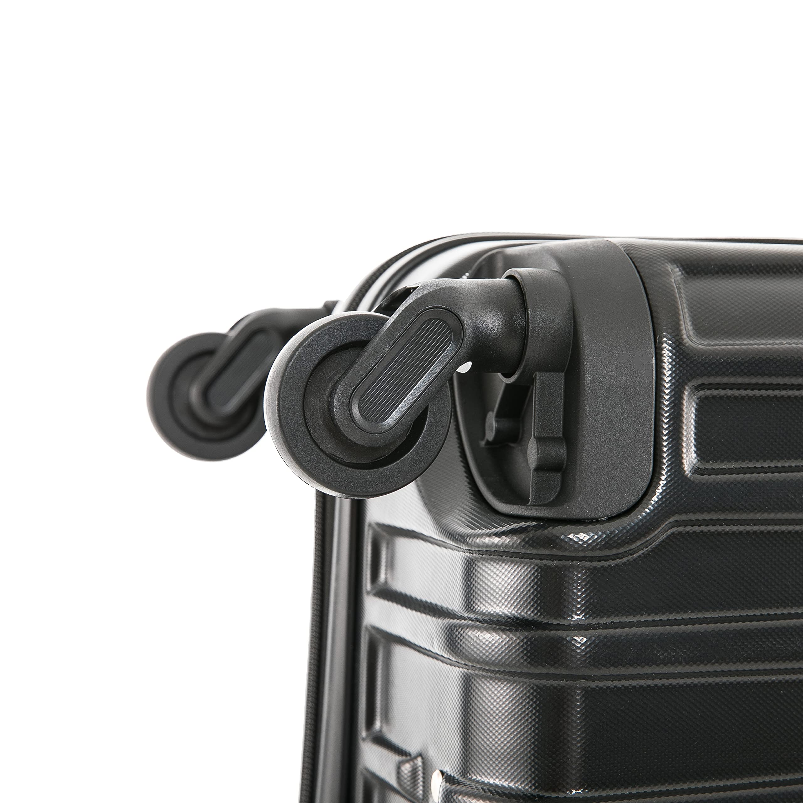 InUSA VASTY 3-Piece Hardshell Luggage Set with Spinner Wheels - Durable Lightweight Suitcase (20in, 24in, 28in) for Travel - Black | Perfect for Business Trips, Family Vacations & International Travel