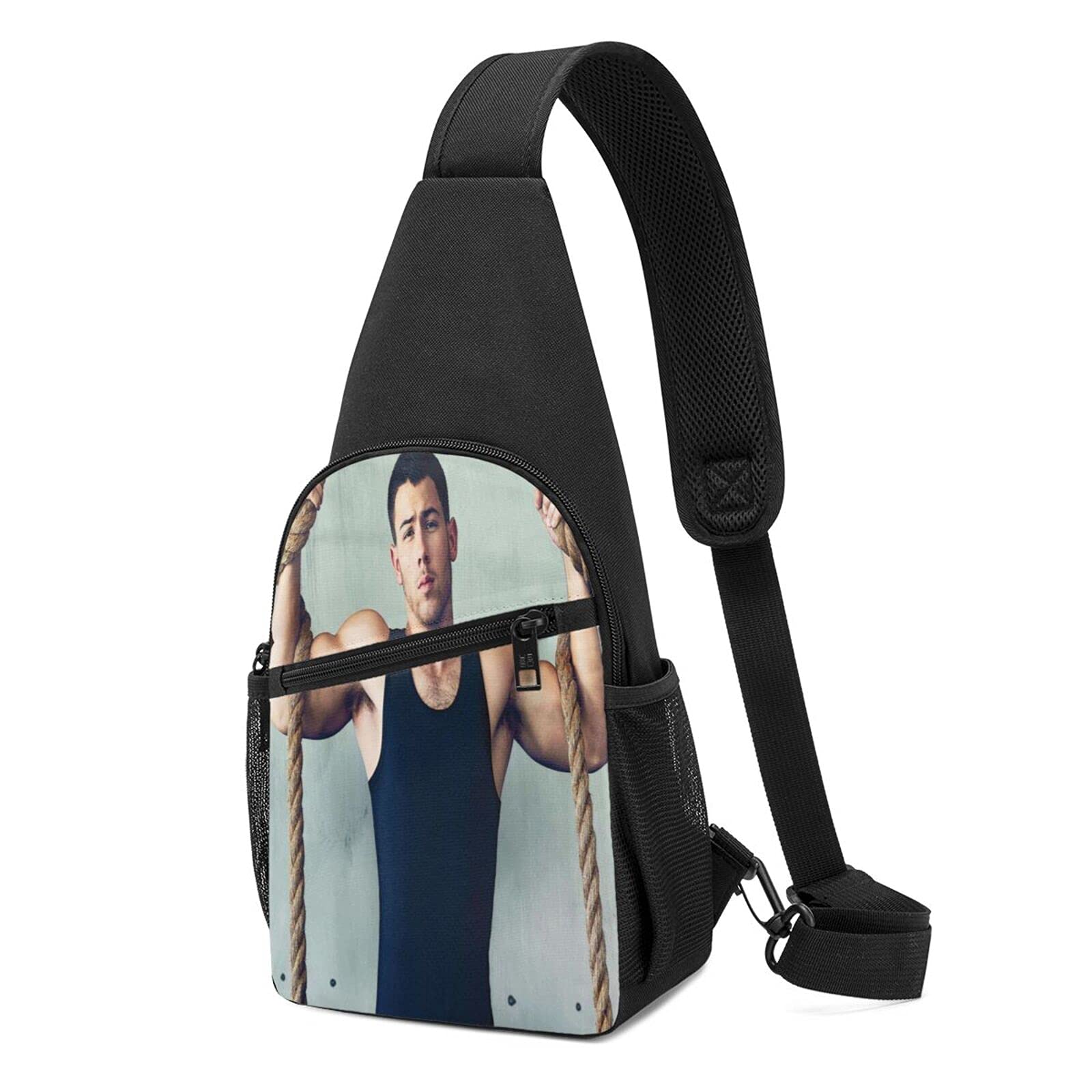 Nick Jonas Crossbody Bags for Men & Women - Multifunctional Sling Backpack, Chest Bag for Hiking, Camping, Sports & Travel - Lightweight Shoulder Daypack for Outdoor Adventures, Gym & Daily Use