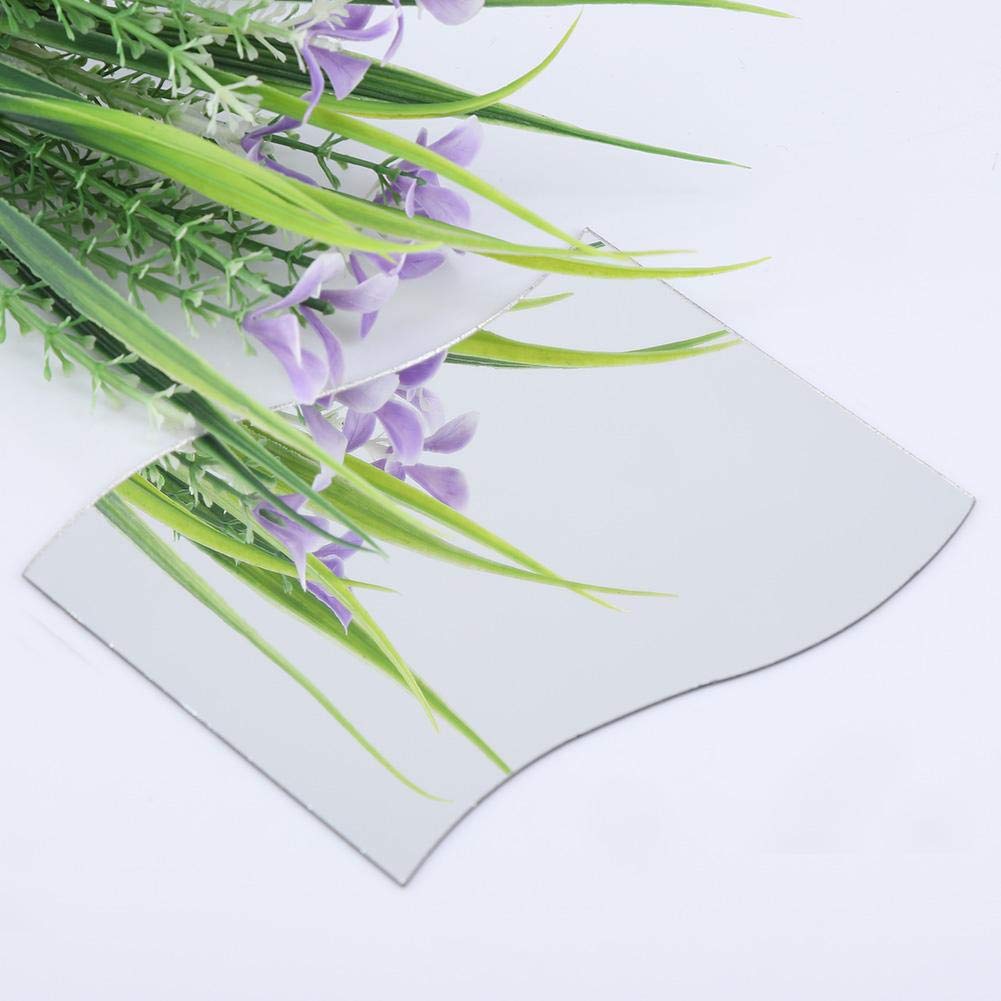 6Pcs Wave Mirror Wall Stickers - Removable Acrylic Wall Mirror Tiles for Living Room, Bedroom Decor - Perfect for Home, Office & DIY Interior Design Projects