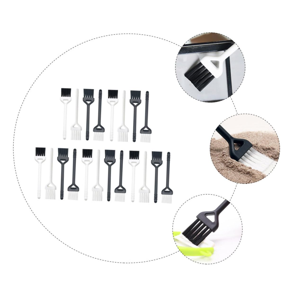Artibetter 40 Pcs Multipurpose Cleaning Kit: Razor Brush, Laptop Cleaner, Electric Shaver Scrubber, Keyboard & Car Cleaner, Trimmer Brush for Home, Office, and Travel Use