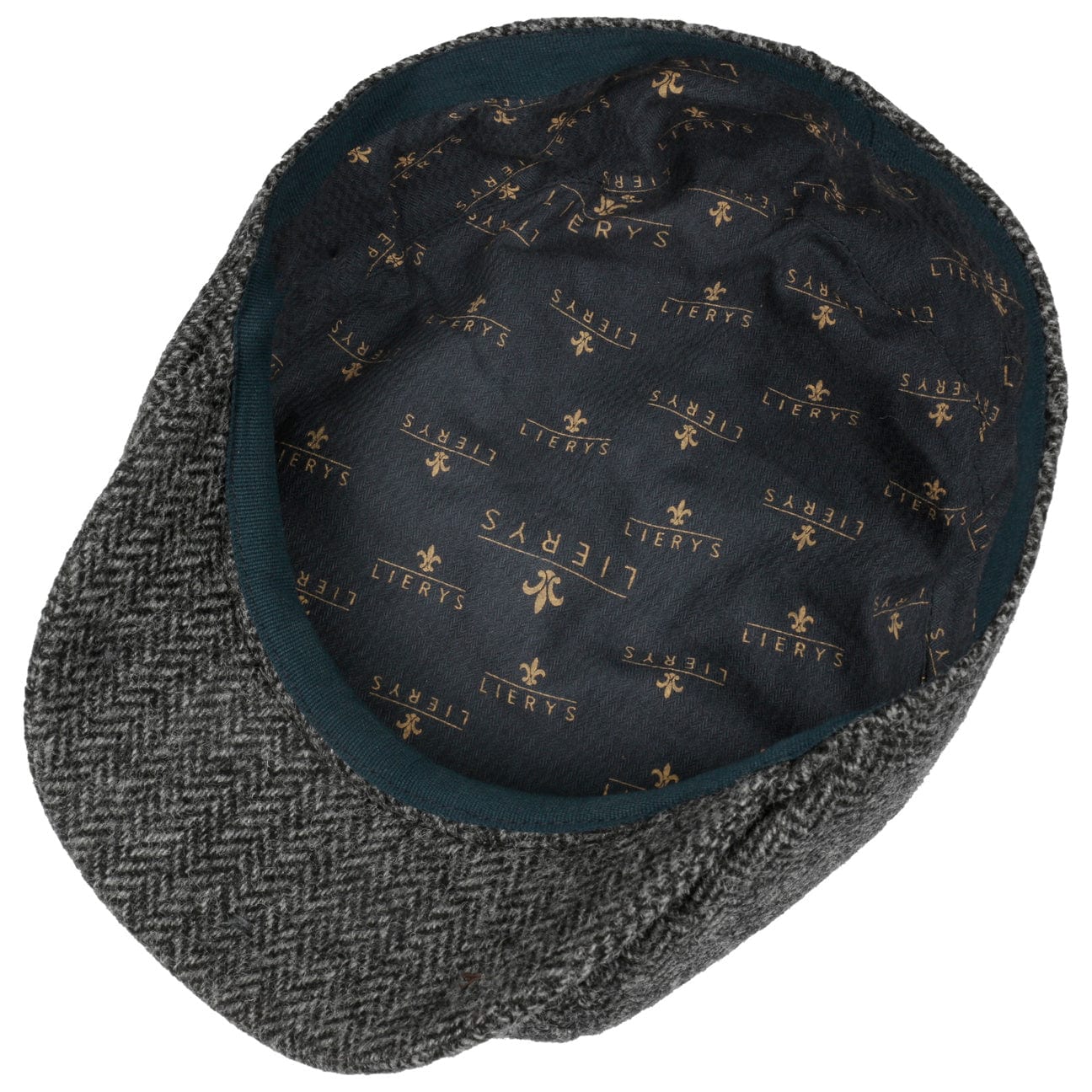 Carlsen Wool Herringbone Flat Cap by Lierys - Classic Men's Winter Hat for Outdoor Activities & Casual Style