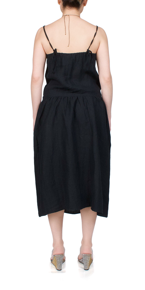 Elegant Black Gathered Halter Dress for Women - Perfect for Summer Parties, Beach Vacations & Date Nights