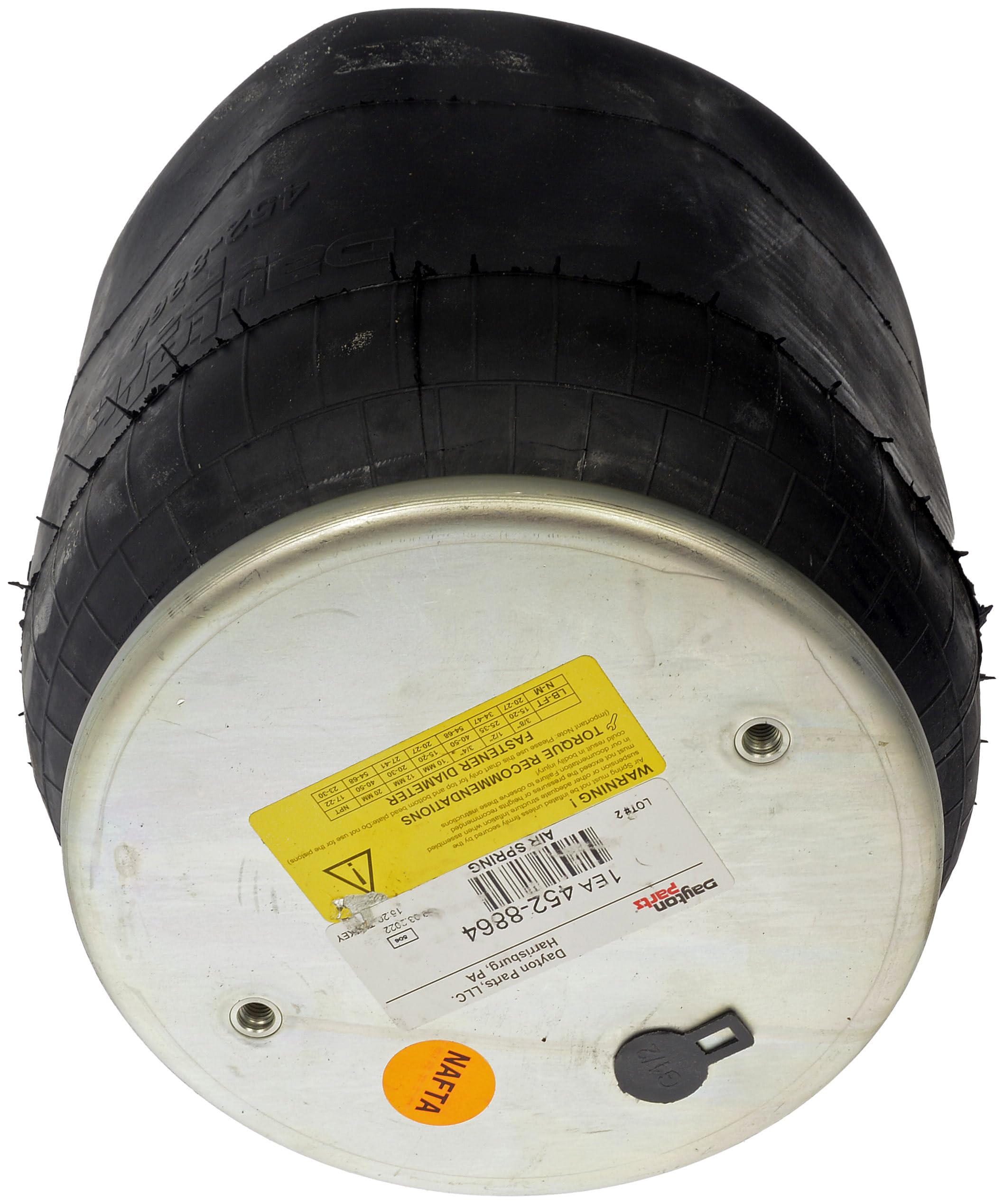 452-8864L Air Spring Rolling Lobe with Composite Piston - 16.14