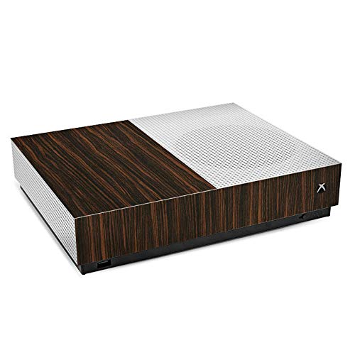 Microsoft Xbox One S All Digital Edition Skin - DeinDesign Wood Grain Sticker Cover Compatible with Xbox One S (Makassar Wood Look) - Perfect for Gaming, Protection, and Customization