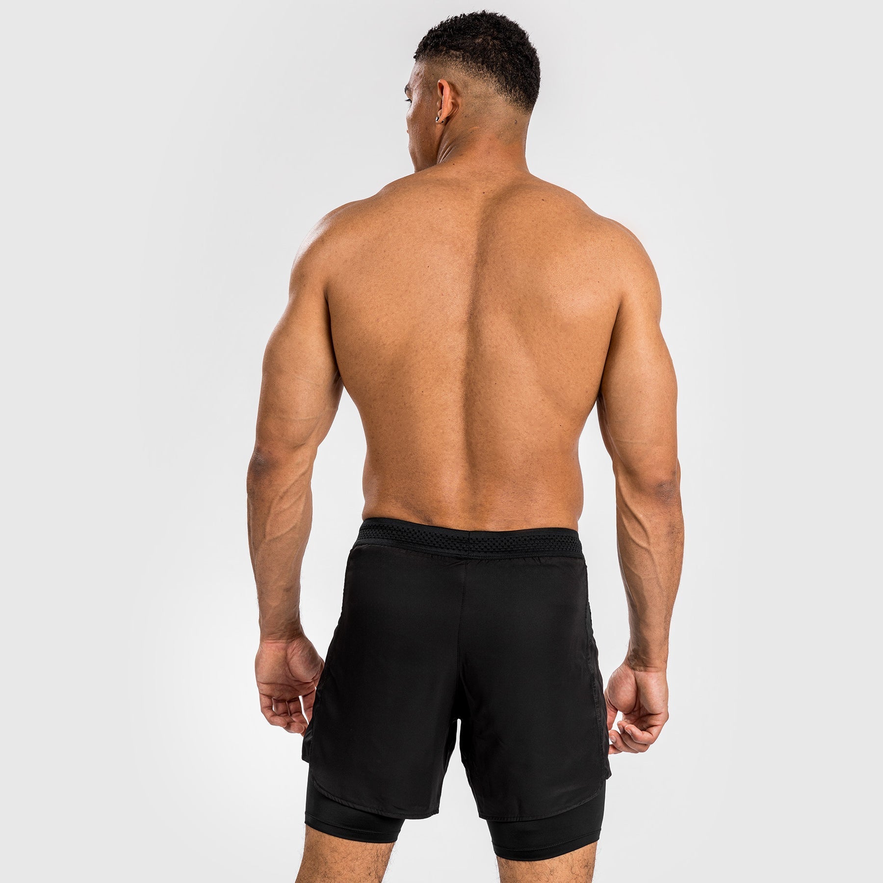 Venum Attack Men's MMA Fight Shorts - Black | Lightweight & Durable Training Shorts for Boxing, Muay Thai & BJJ | Perfect for Gym Workouts & Combat Sports