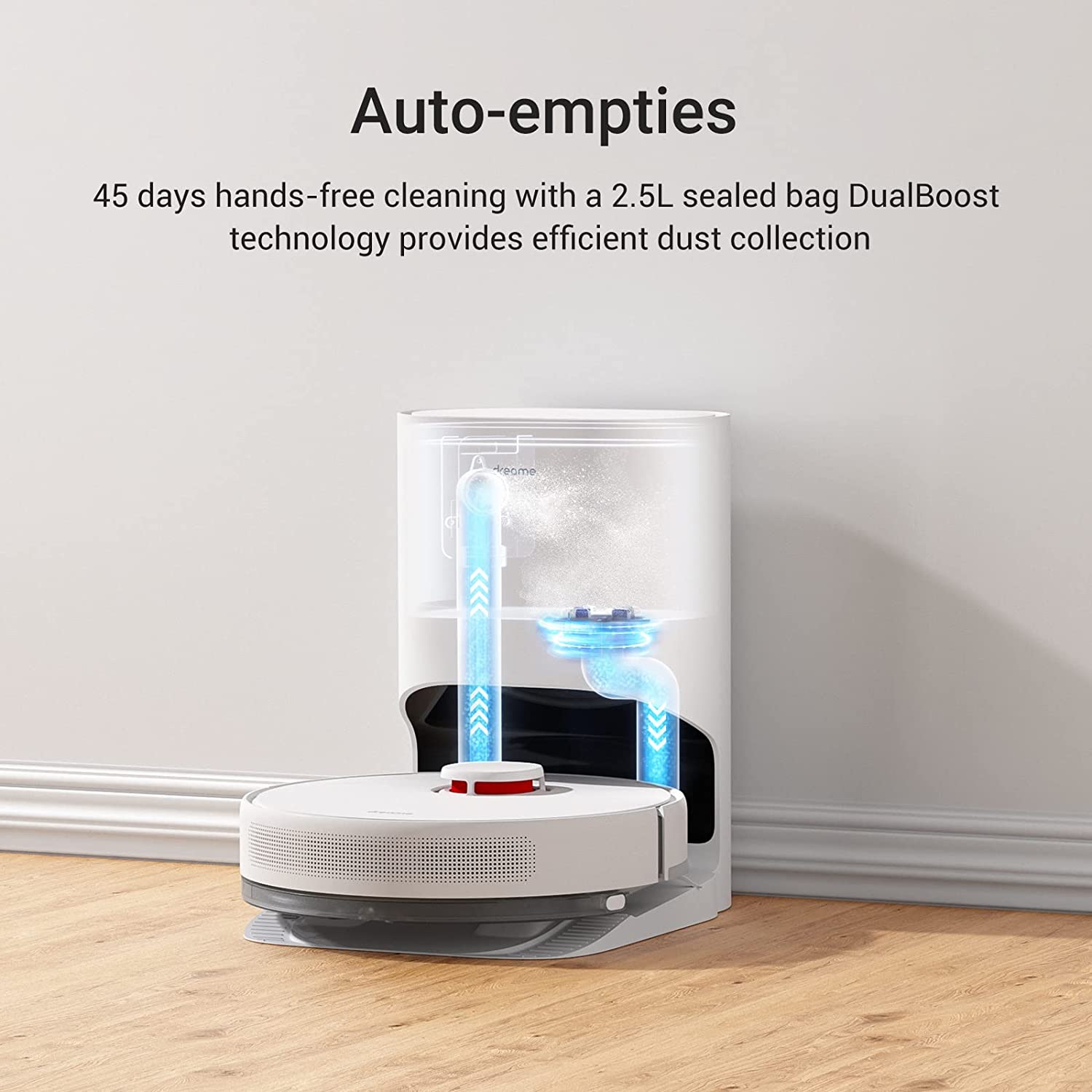 Dreame D10 Plus Robot Vacuum and Mop with Auto Empty Dock - Smart Self-Cleaning Cordless Vacuum for Hardwood Floors & Carpets - Perfect for Pet Hair, Daily Cleaning & Large Homes