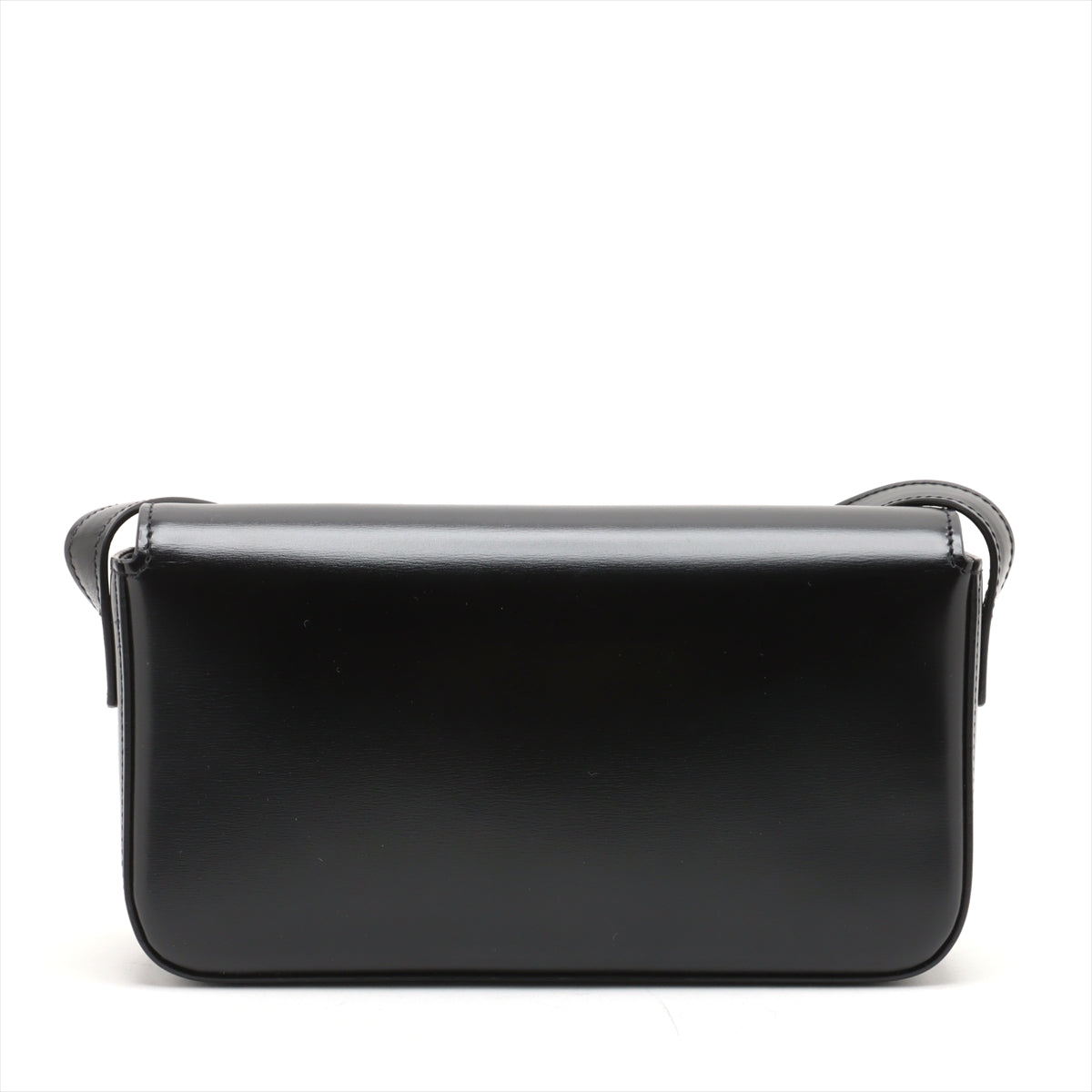 Celine Triomphe Shiny Calfskin Shoulder Bag Black - Luxury Leather Handbag for Women, Perfect for Office, Party & Everyday Use
