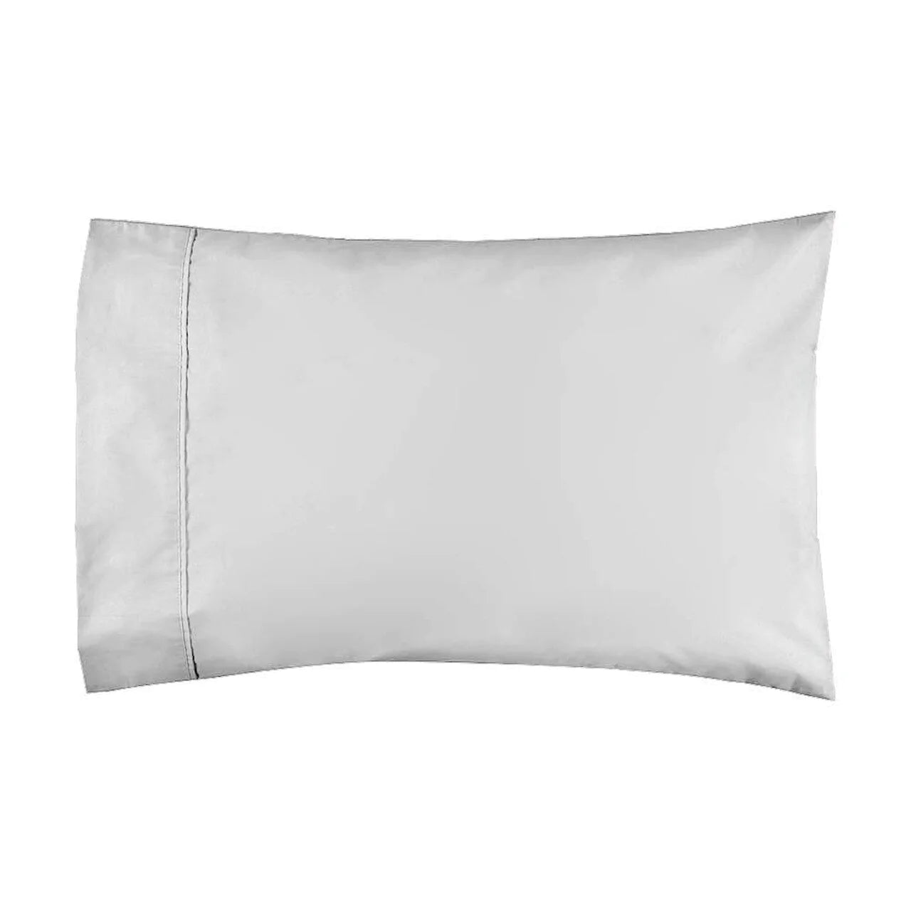 Premium 300TC Cotton Percale Fitted Sheet Set - Silver by Logan & Mason | Soft, Breathable Bedding for Hotels, Guest Rooms & Luxury Home Decor