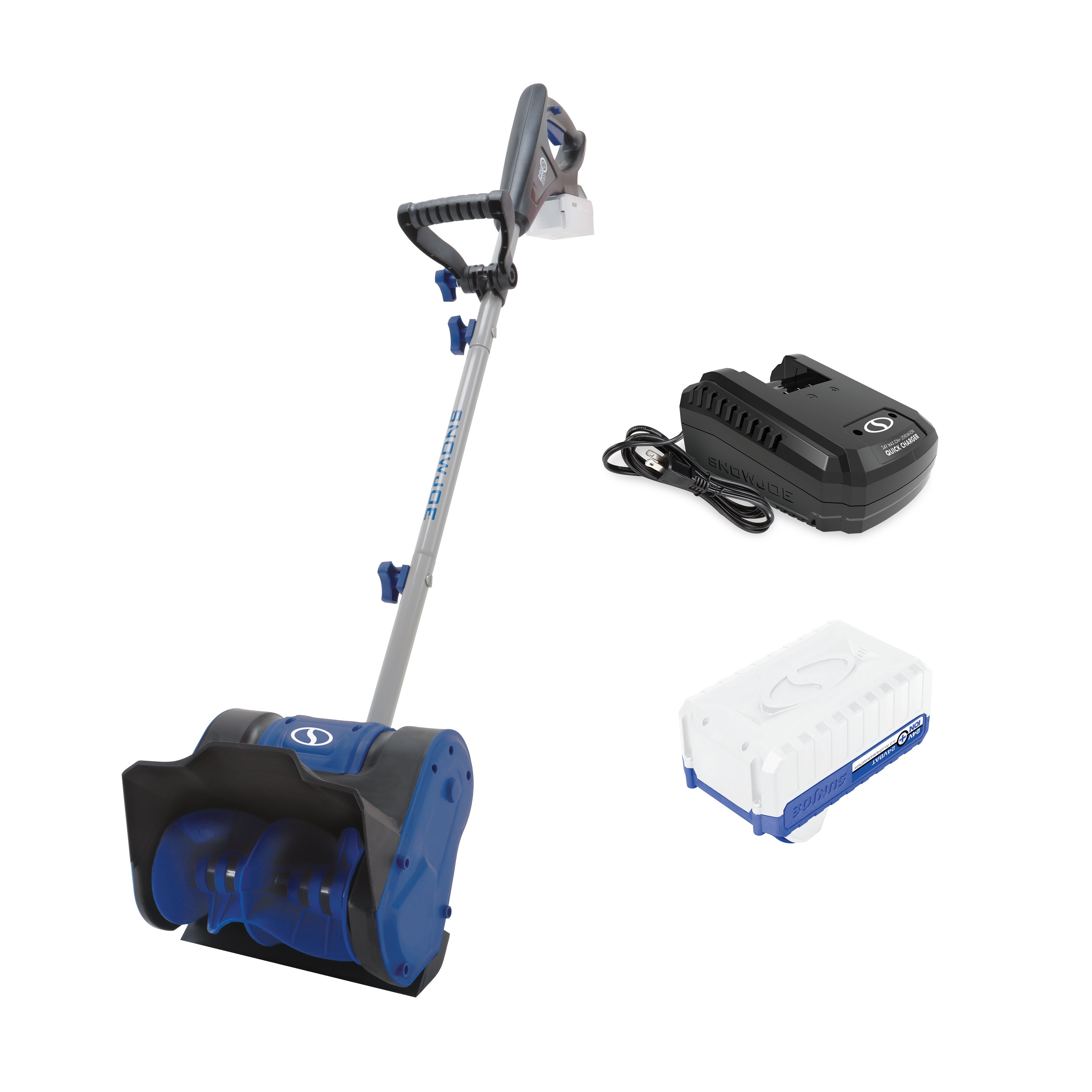 Snow Joe 24V SS10 Cordless Electric Snow Shovel with 10-Inch Blade & 4.0Ah Battery | Lightweight Winter Snow Removal Tool for Driveways, Sidewalks & Small Areas
