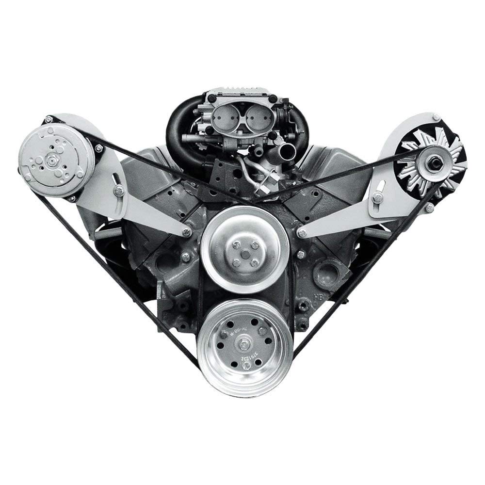 Alan Grove 213L Short Water Pump Low Profile Alternator Bracket Kit - Compatible with Chevy, Ford, GM - Perfect for Hot Rods, Muscle Cars & Custom Engine Builds