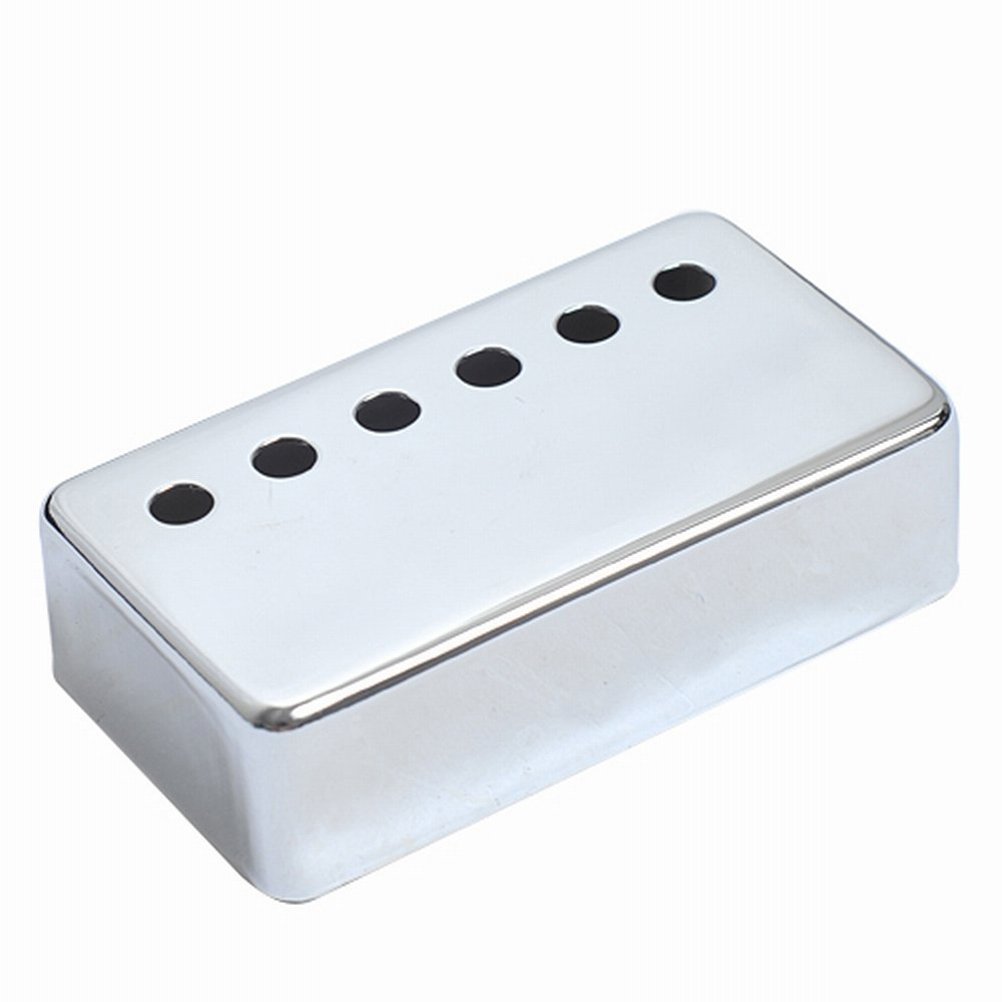 Chrome Guitar Pickup Covers for Gibson Les Paul & SG Electric Guitars (2-Pack) - Enhance Tone & Protect Pickups for Rock, Blues & Jazz Performances