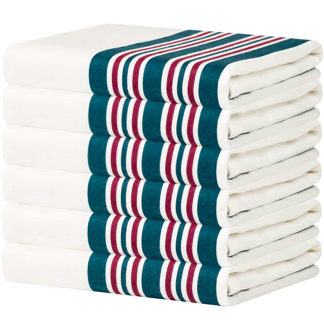 CLARA JONES® 6-Pack Soft Luxury Baby Flannel Receiving Blankets - Unisex Cozy Fleece Toddler Blankets for Swaddling, Wrapping & Bedding - Perfect for Newborns, Infants & Nursery Use (White)