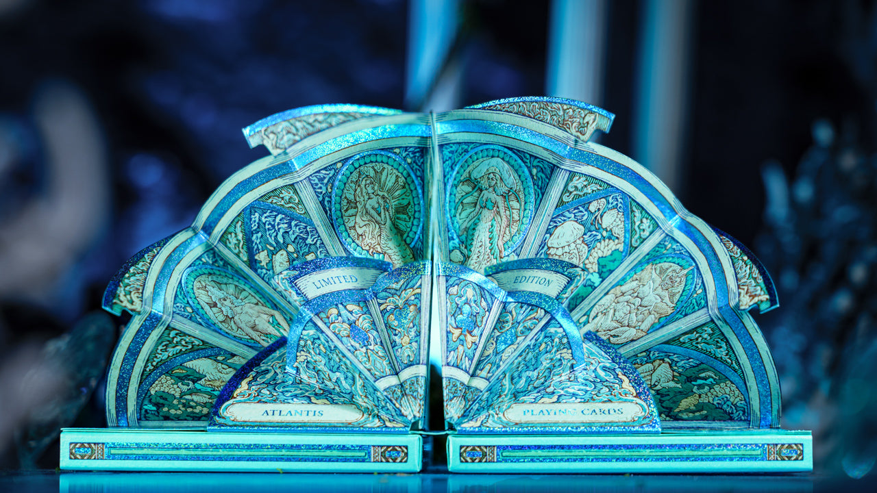 Atlantis Artist Boxset Playing Cards - Premium Collectible Deck for Card Games, Magic Tricks & Poker | Perfect for Gifts, Game Nights & Cardistry