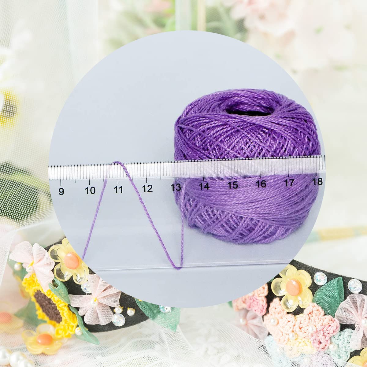 20 Colors Soft Classic Crochet Thread Set - Bright Chartreuse Gradient Yarn for DIY Crafts, Knitting & Crocheting Projects
