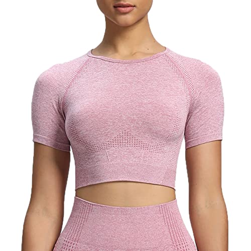 B Dusky Pink Marl (Crop Tops)