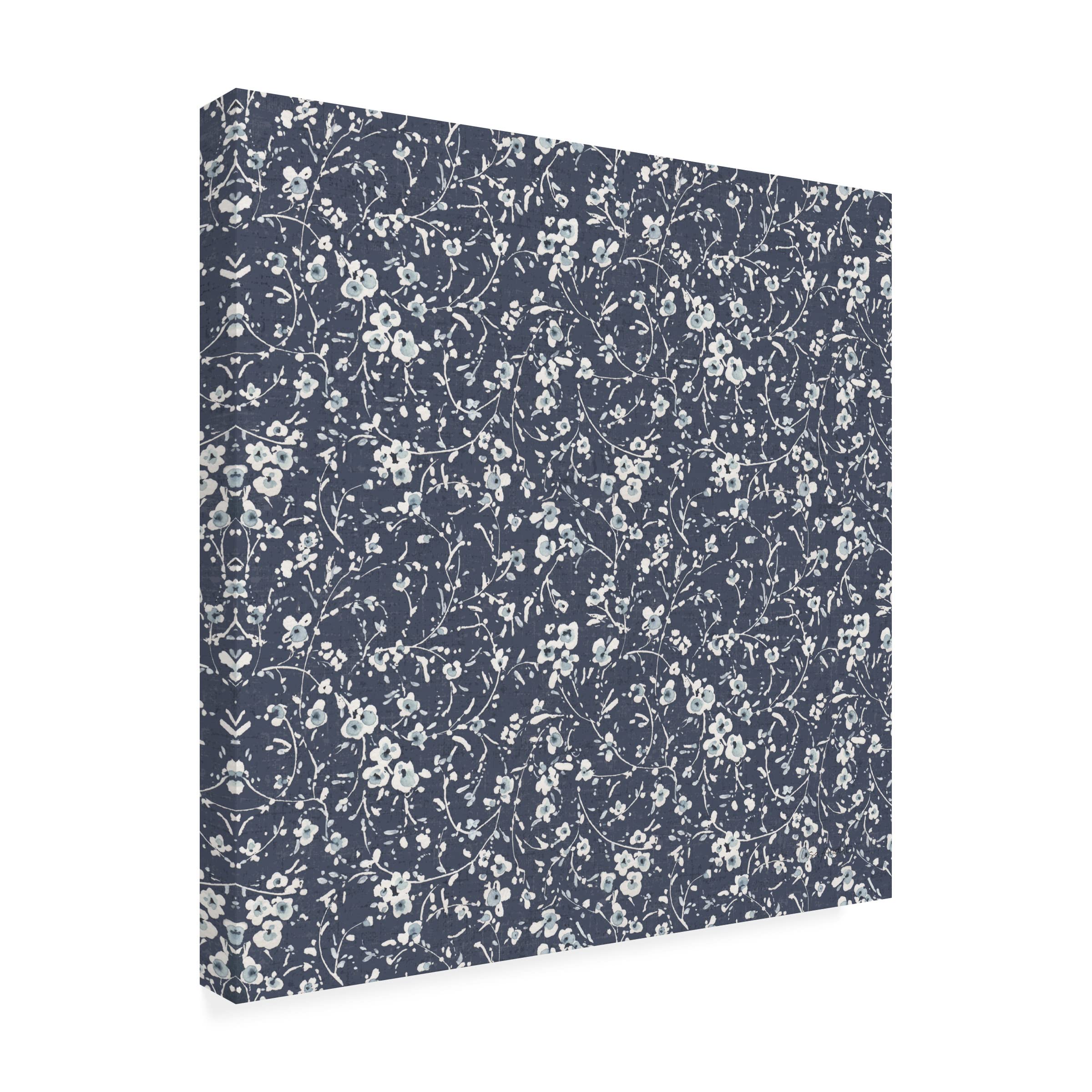 Lisa Audit Bohemian Blue 17 Canvas Art Print - Modern Blue Abstract Wall Decor for Living Room, Bedroom & Office - Premium Trademark Fine Art Collection