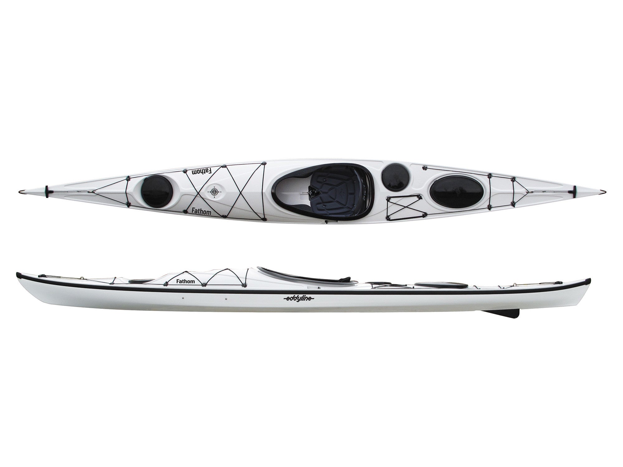 Eddyline Fathom Kayak - Lightweight & Durable Touring Kayak for Lakes & Rivers | Perfect for Fishing, Camping & Outdoor Adventures